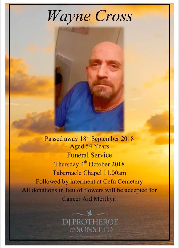 Funeral Announcement For more... D.J. Protheroe & Sons ltd