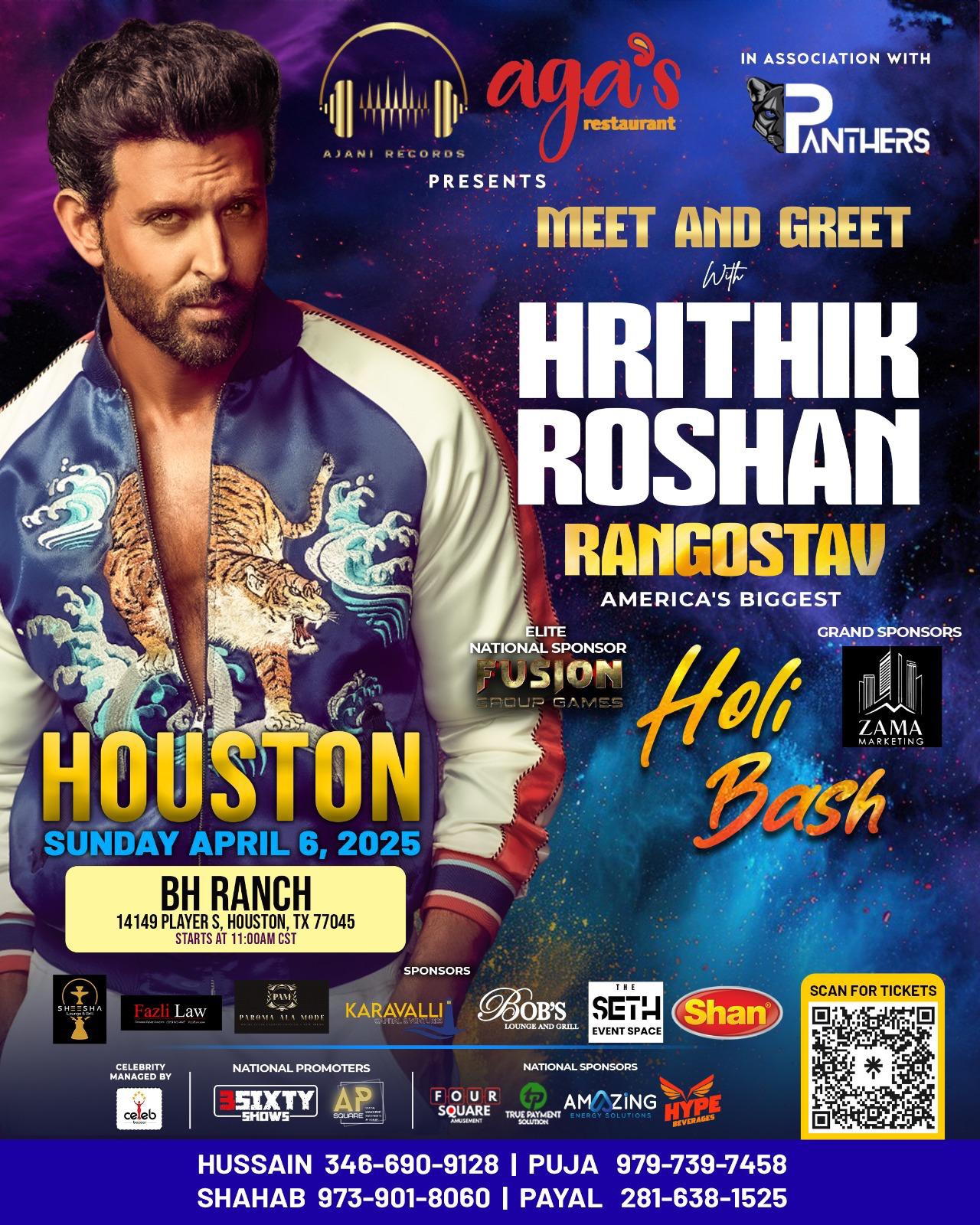 Rang De Houston - Holi Bash with Hrithik Roshan