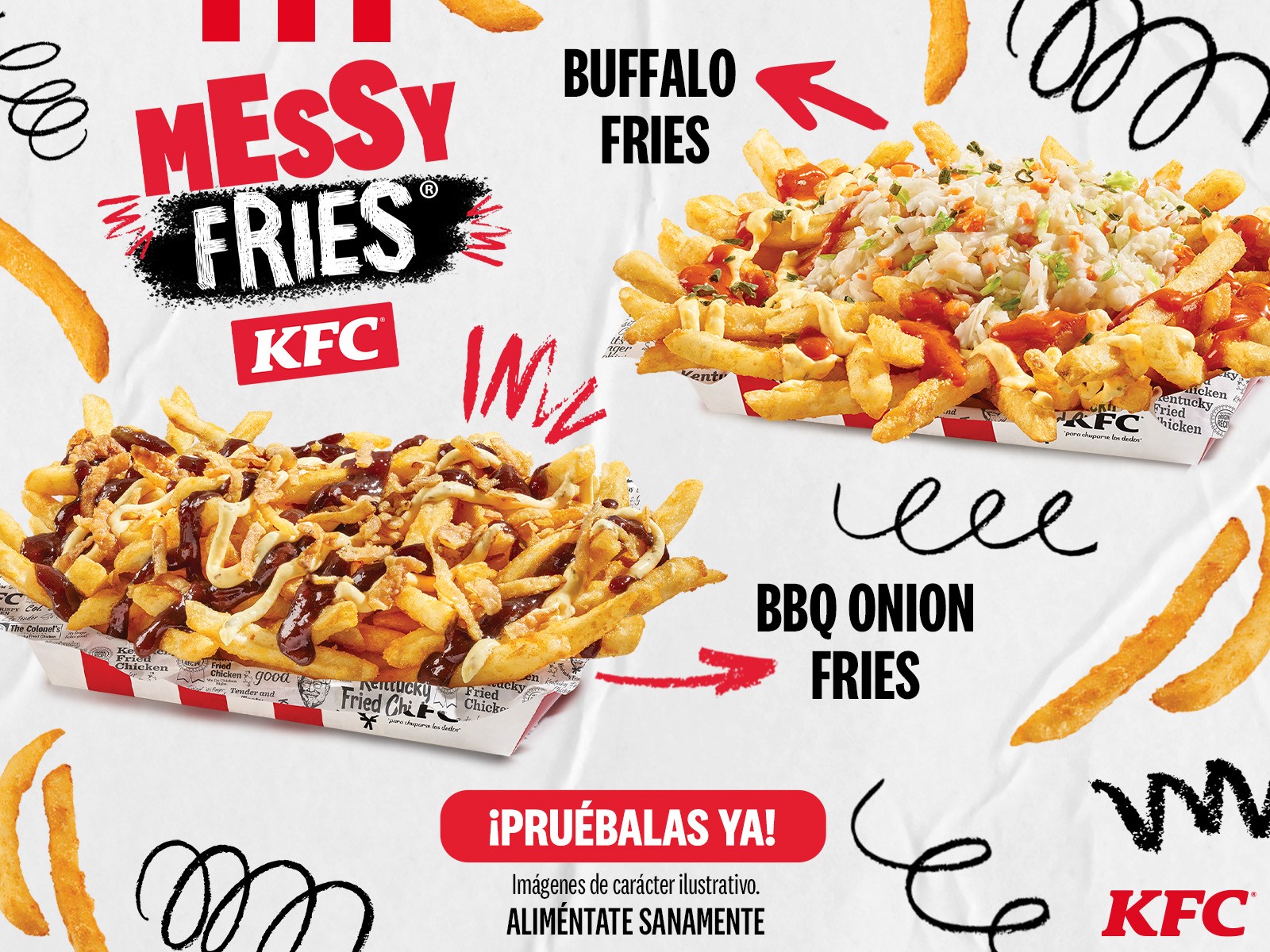 🍟 ¡Llegaron las MeSSy FRiEs a KFC!... - KFC Tepic Insurgentes | Facebook