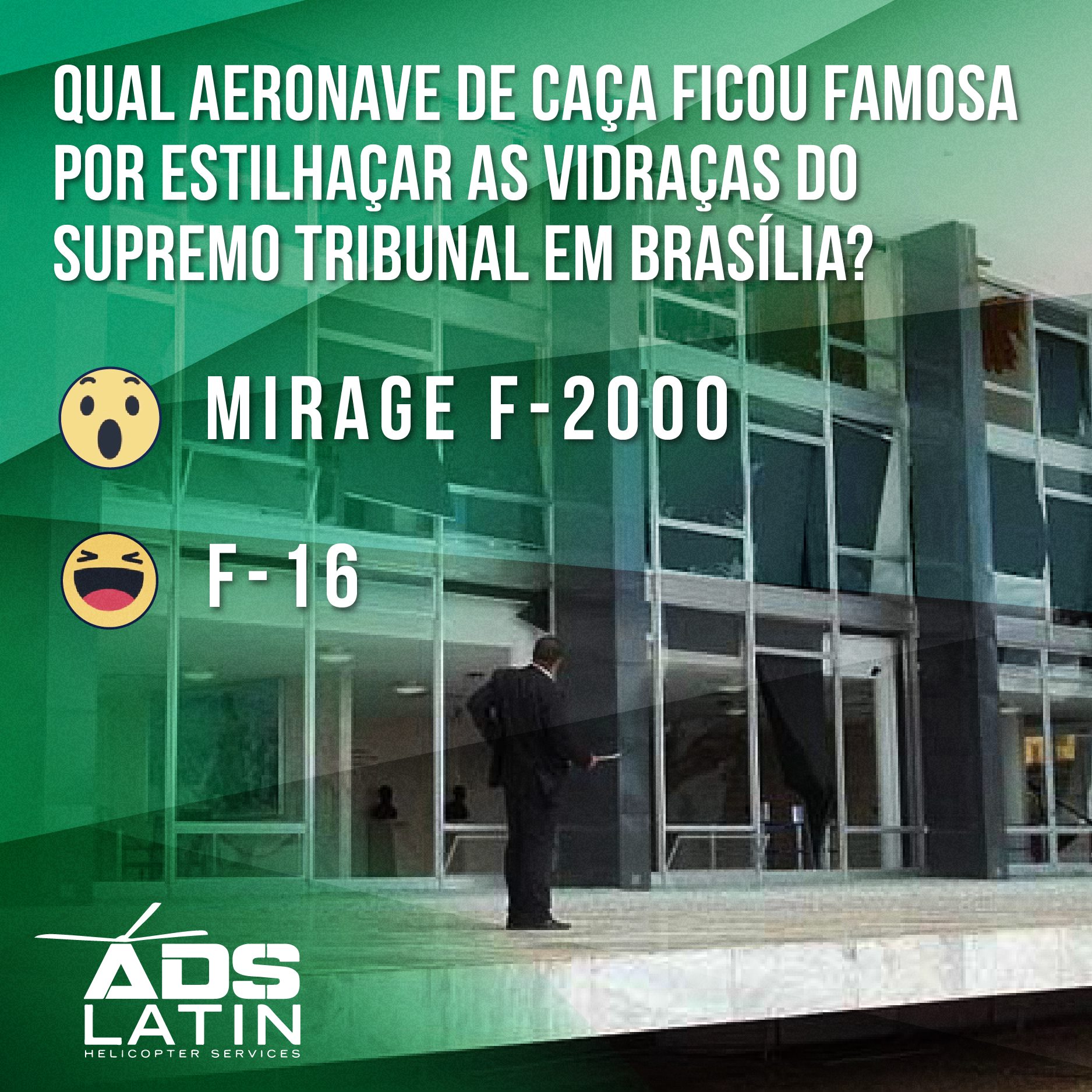 ADS LATIN - Qual aeronave de caça ficou famosa por... | Facebook