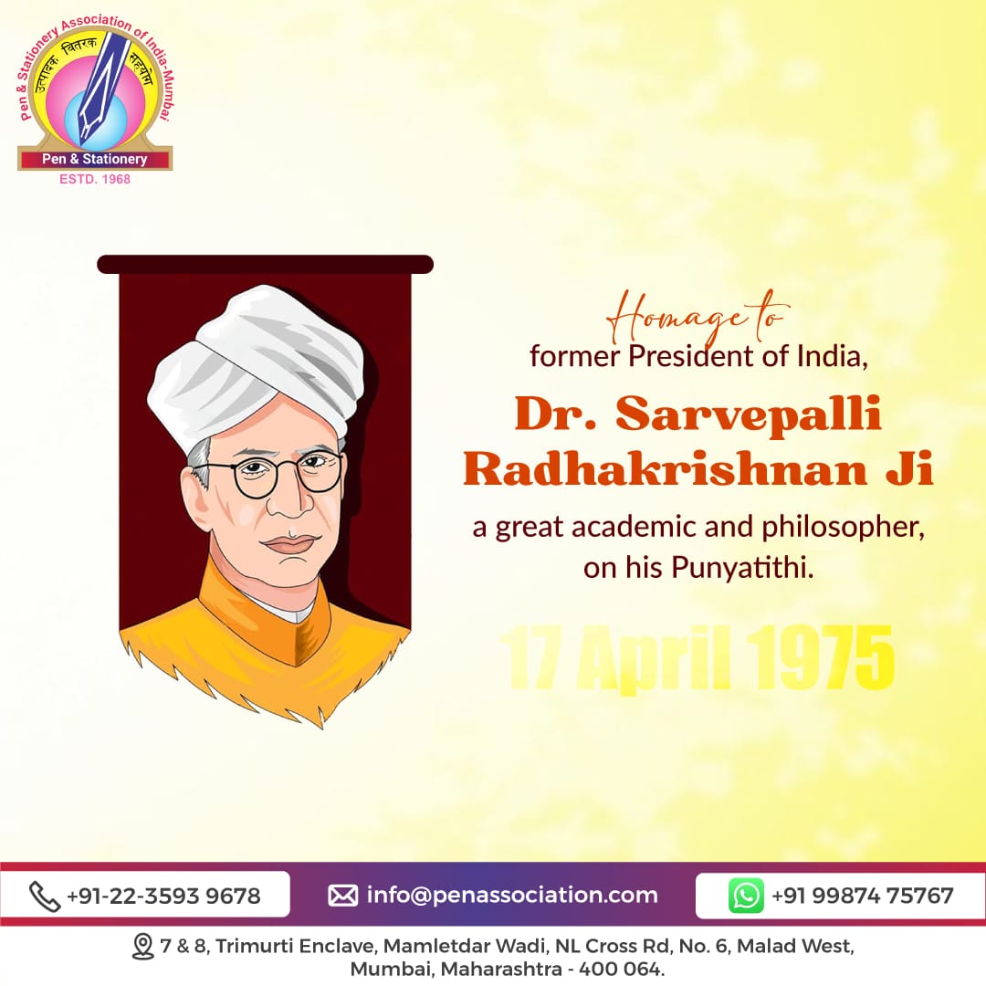 Pen - 🙏 Homage to Dr. Sarvepalli Radhakrishnan Ji 🙏 On his Punyatithi ...