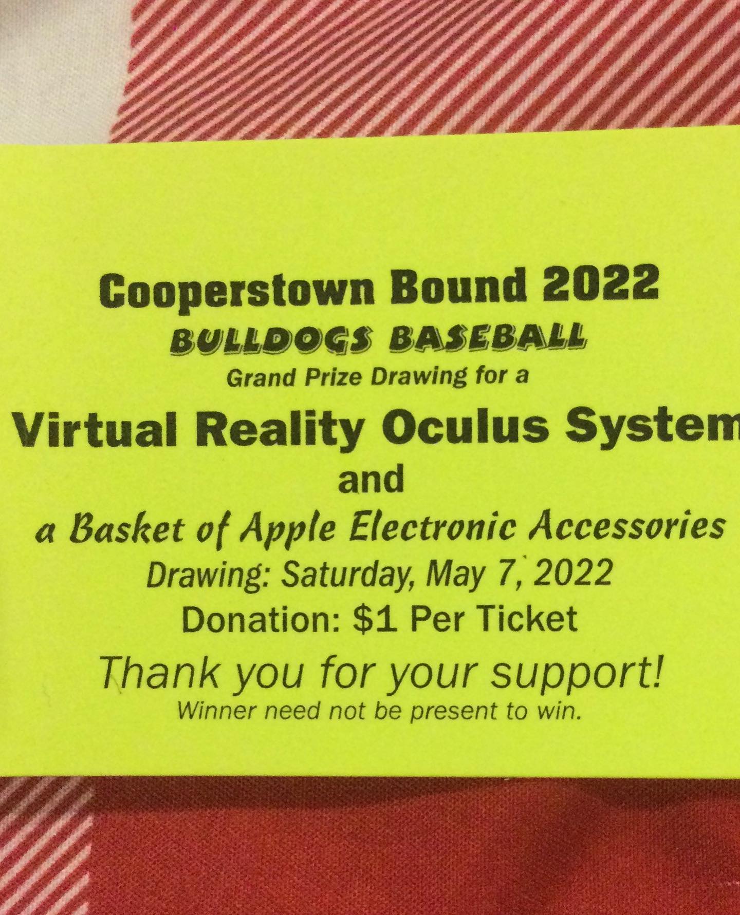 The Cooperstown Raffle... - Bryn Mawr Boys & Girls Club