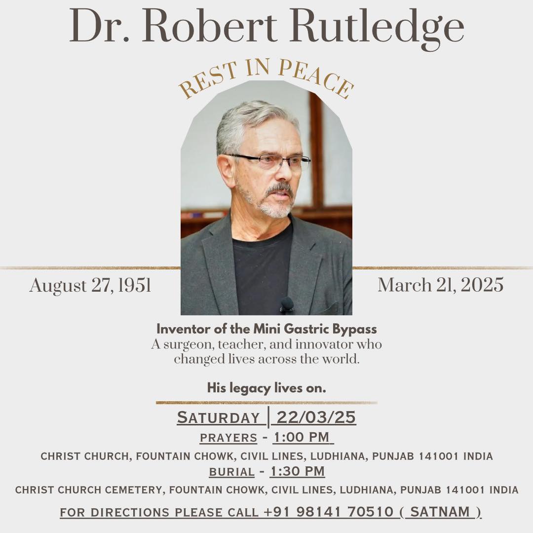 Mgb-Oagb - With profound sorrow, I share the passing of Dr. Robert ...