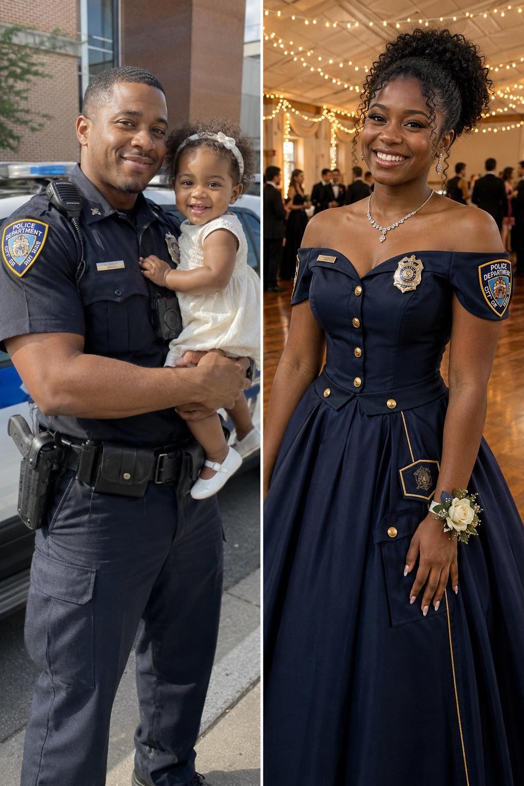His mom, Sara, says he dresses as a police officer almost everyday