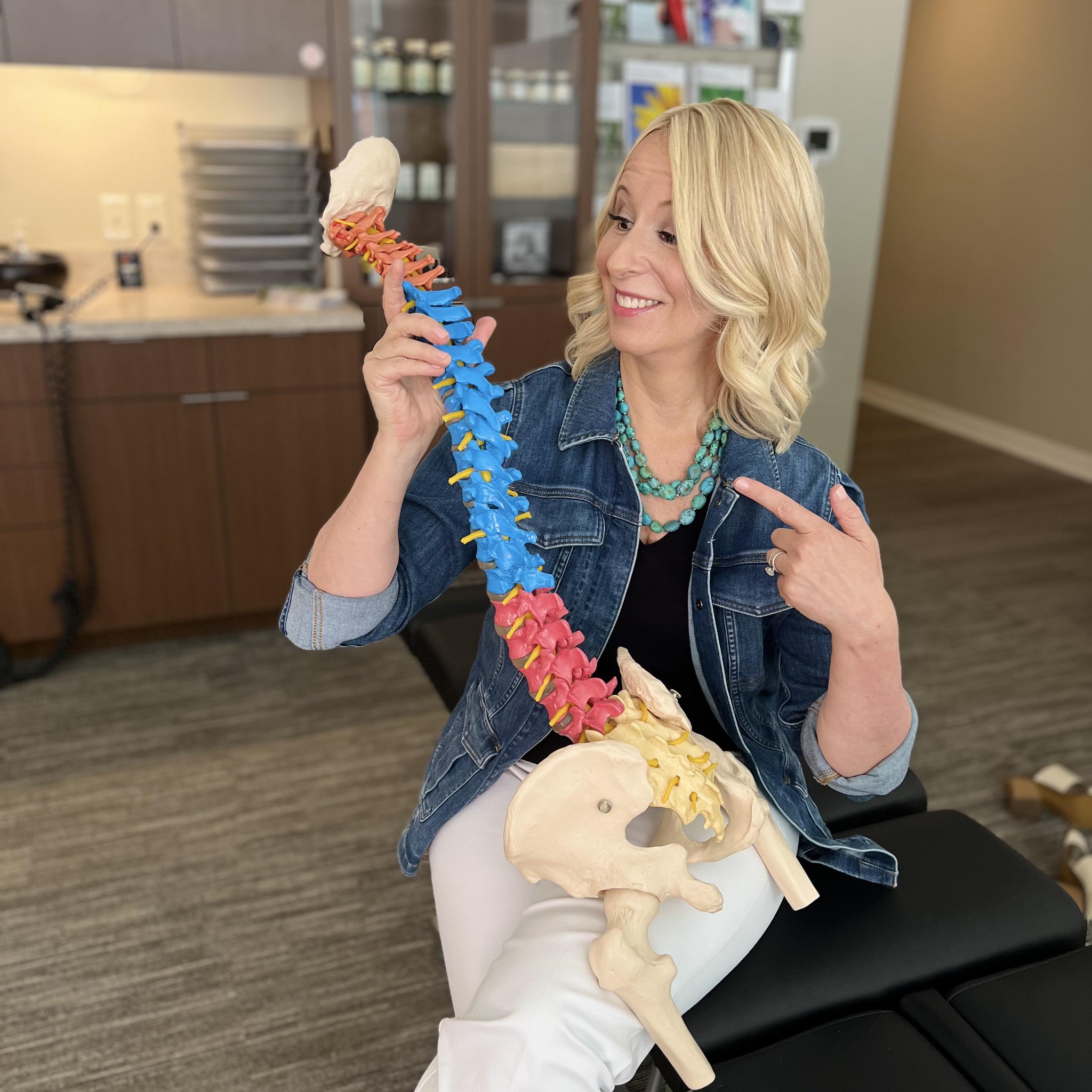 How do I adjust a spine? It depends on who is on the table. In this ...