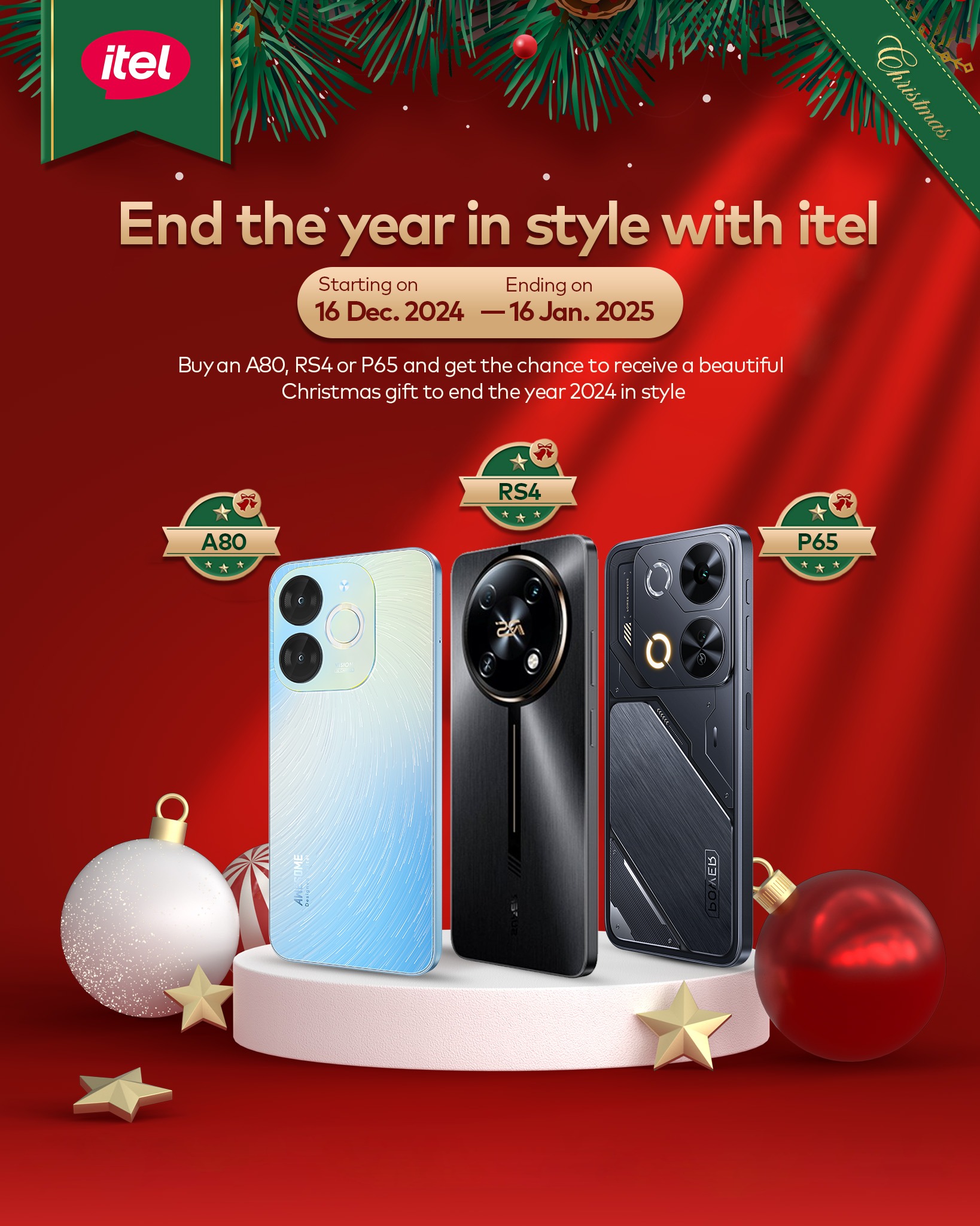 itel - 🎄 Celebrate the season in style with itel! 🎁 Grab...