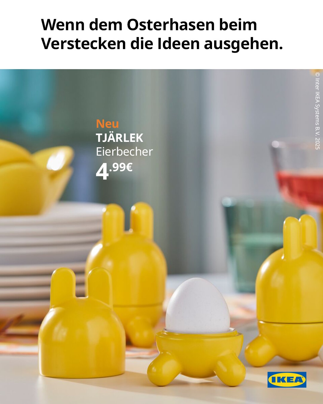 TJÄRLEK ist halt einfach perfekt für die Osterfeier. IKEA.de/Ostern