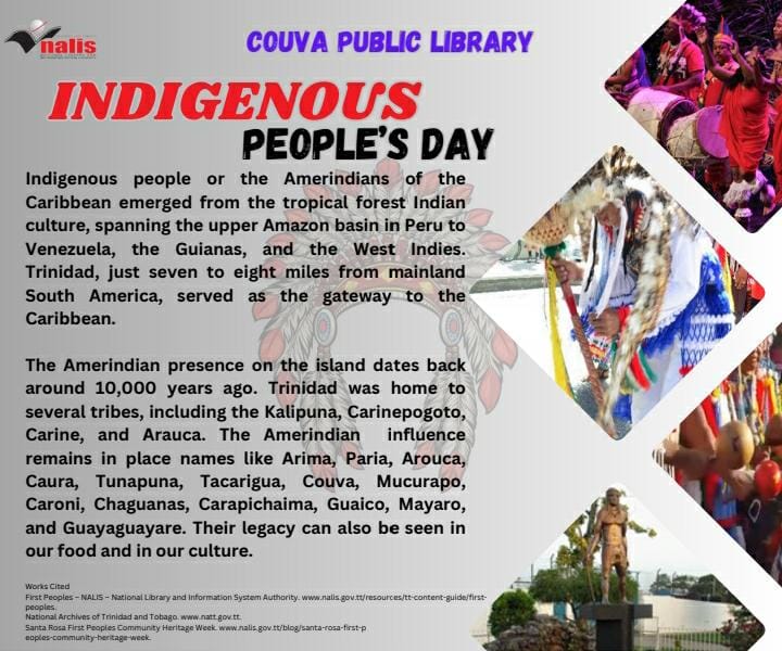Couva - It's Indigenous People Festival 2024! We celebrate with you by ...