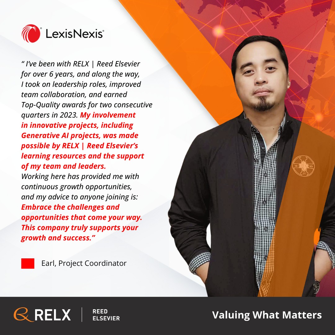Earl's journey with RELX |... - Reed Elsevier Philippines