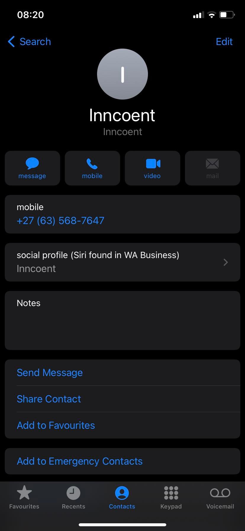 I recently got scammed by a guy called innocent his other name