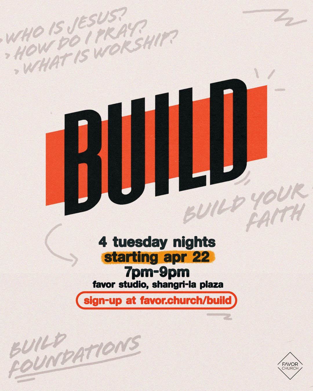 Build is our Christian foundational... - Favor Church Manila | Facebook