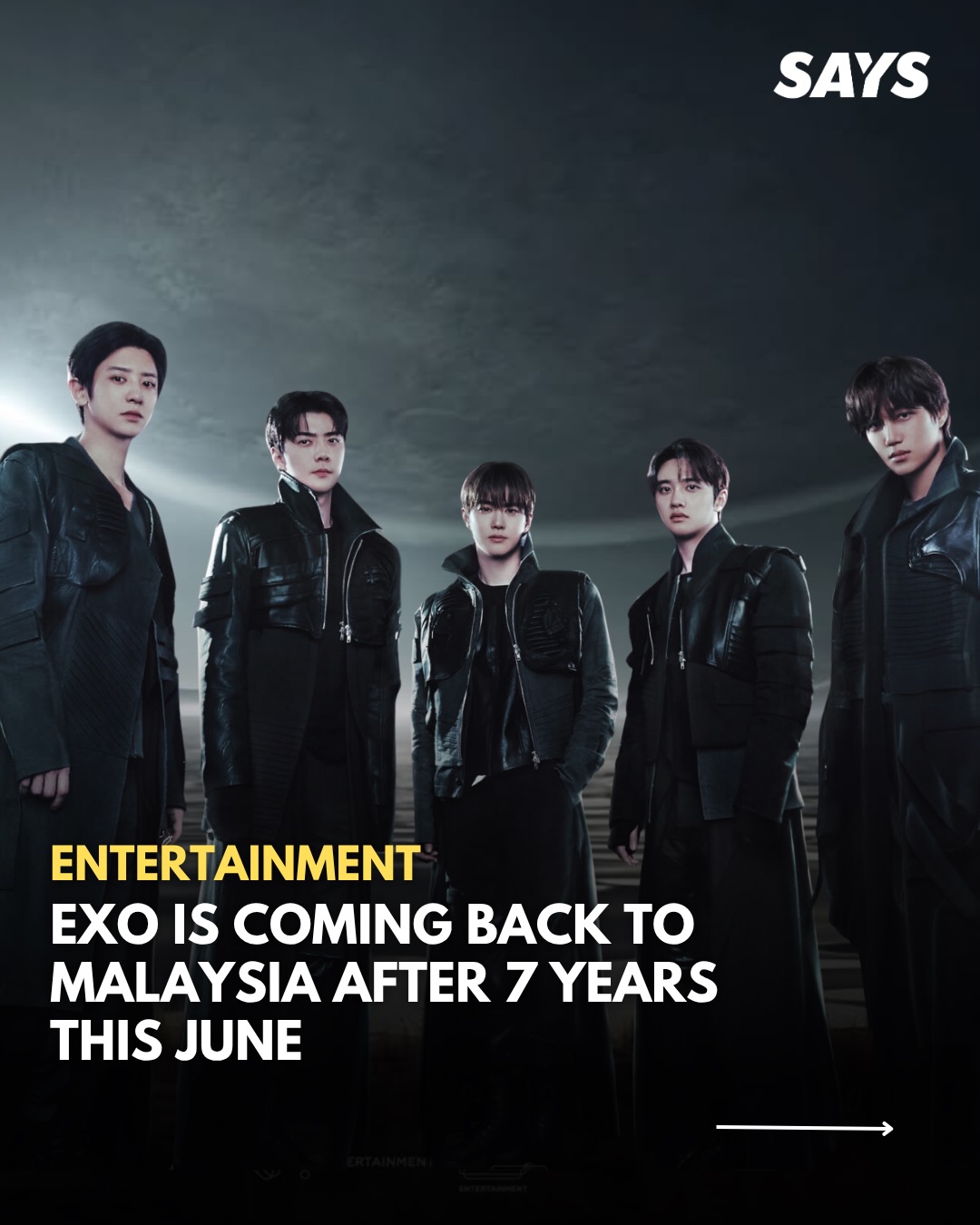 E - X- O AHHHHH It's finally happening. After seven long years, K