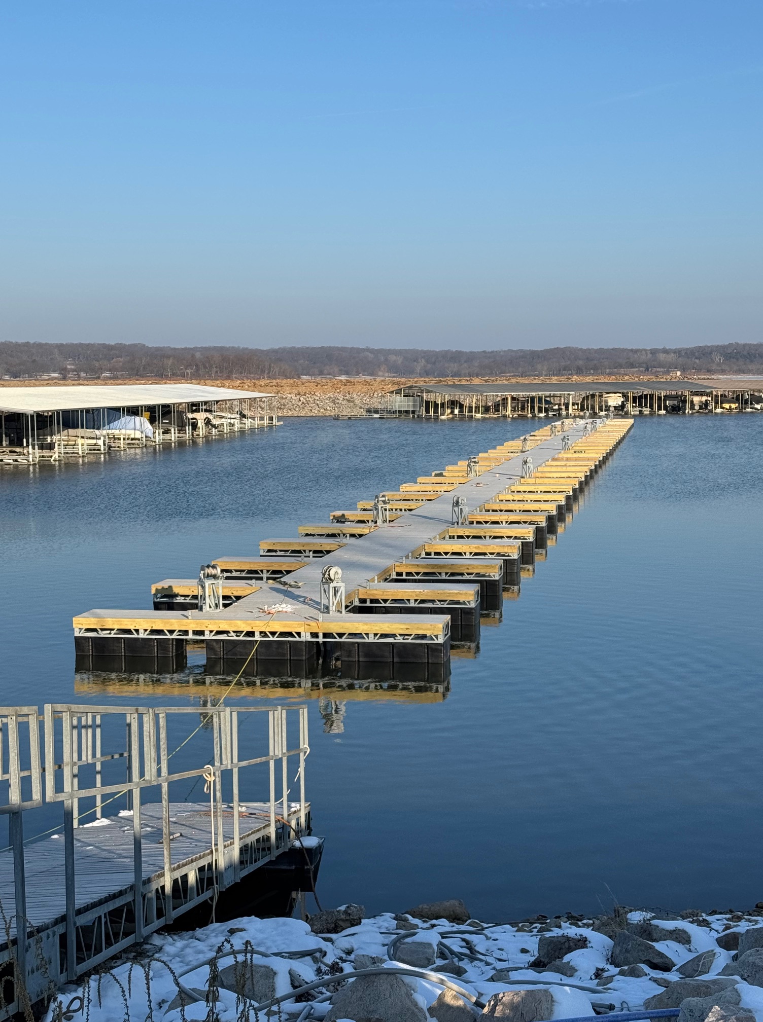 Lake - ️It's a chilly day, but we're still making moves on the new B ...