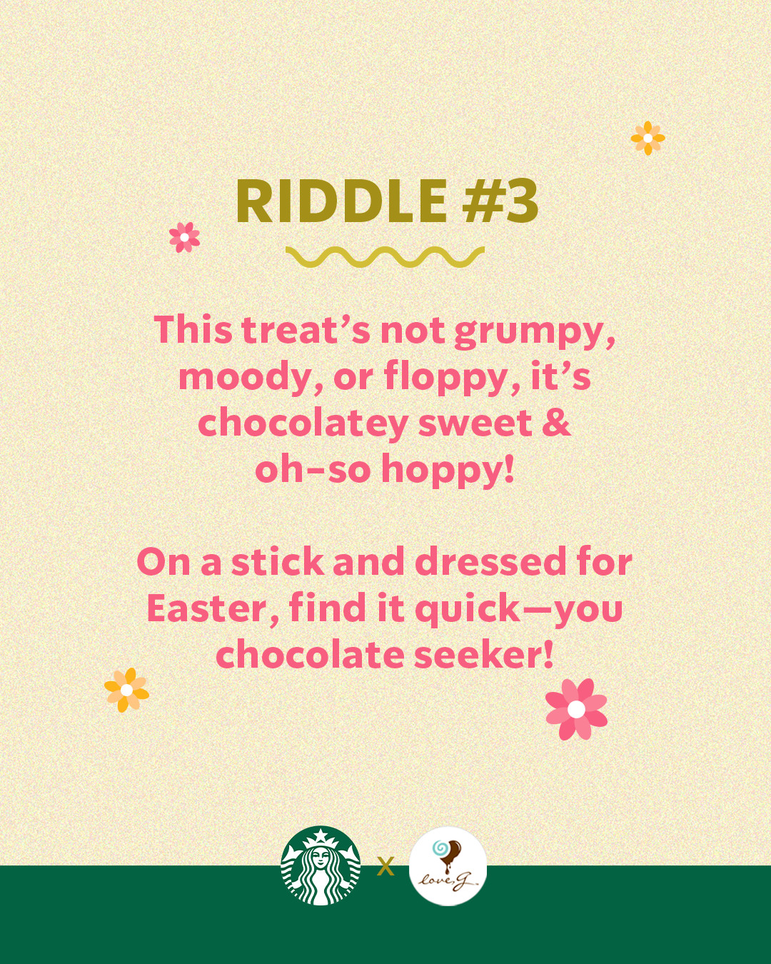 Starbucks - We’re hopping along to the next clue in our sweetest Easter ...