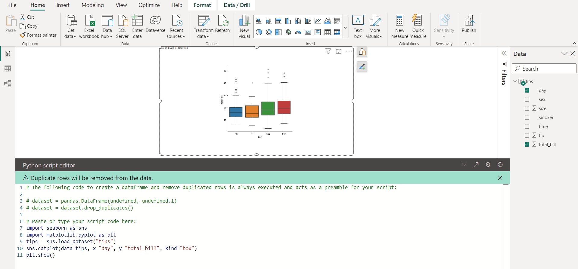 DATA STORM - สร้าง Python visual กันครับ Python scripts
