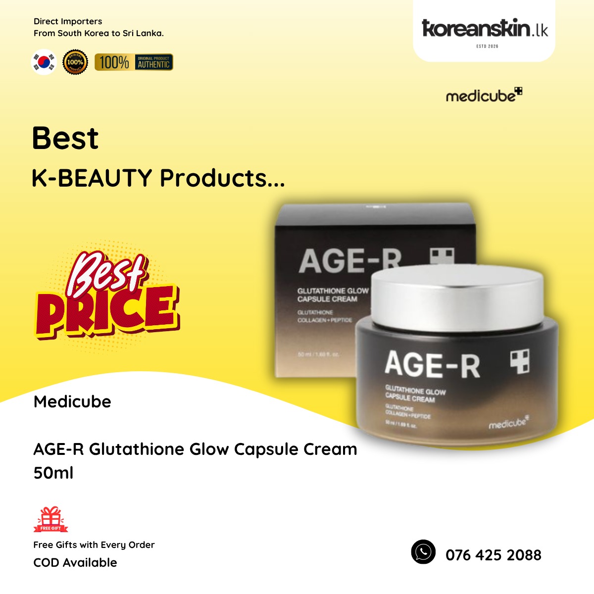 glutathione cream price in sri lanka KoreanSkin.lk on WhatsApp | Beauty, cosmetic & personal care | #1 Authentic Korean Skincare Store Lanka!... | No 562/B Fair Field Garden Nittambuwa glutathione in lactation L-Glutathione
