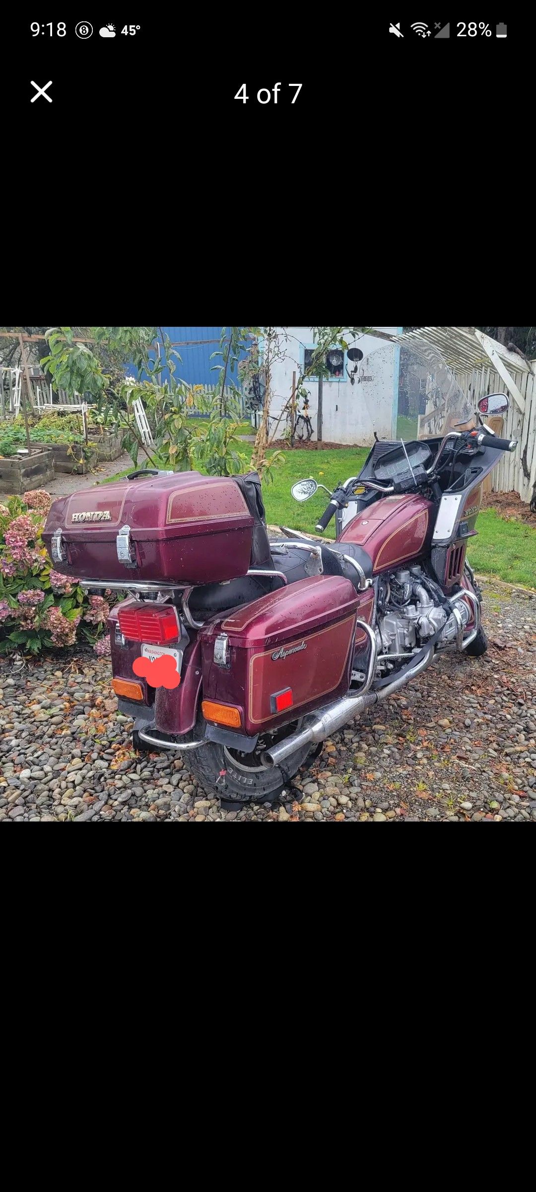 Buy HONDA GL1100 GOLDWING 1982 ENGINE COVER GL 1100 jtw in Madison