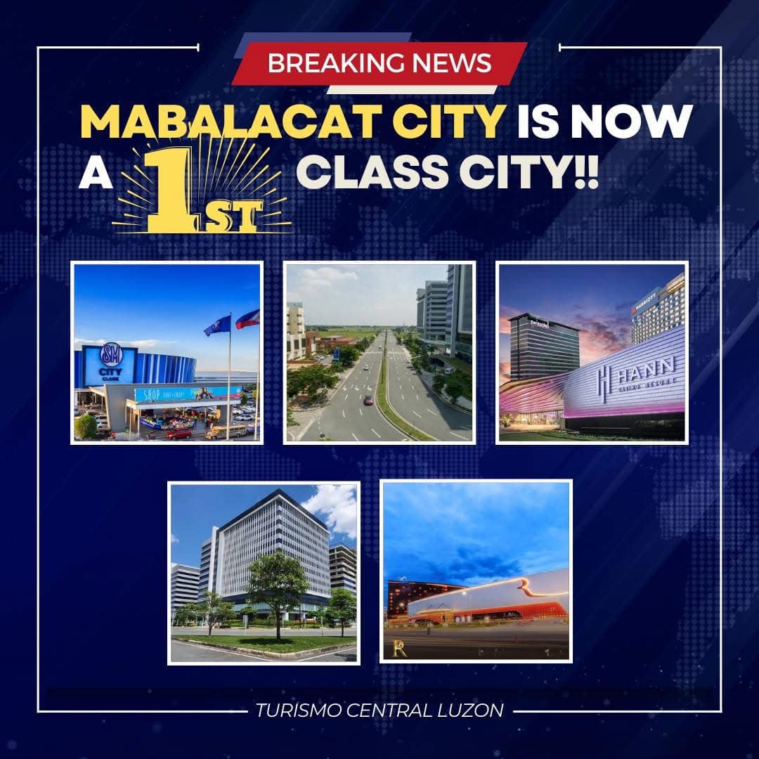 Turismo Central Luzon - LOOK: 😮 Mabalacat City Achieves 1st Class City ...