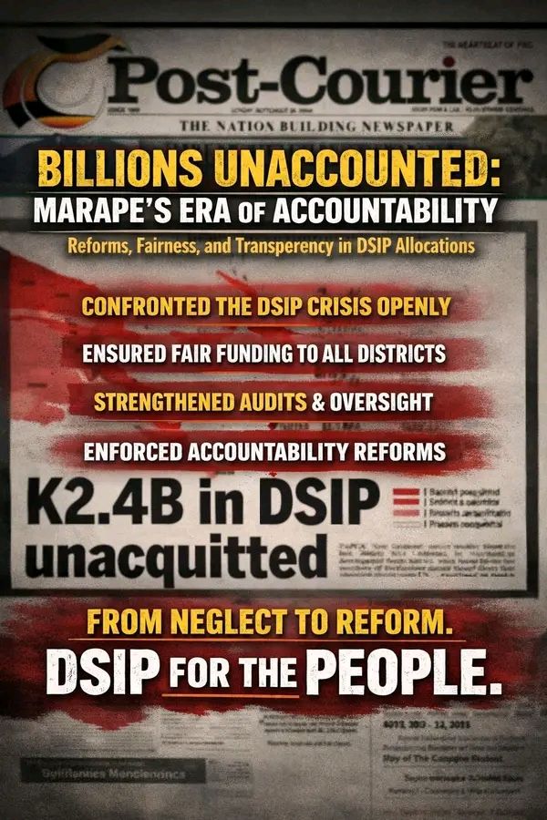 Papua New Guinea's DSIP and DIP funding allocation