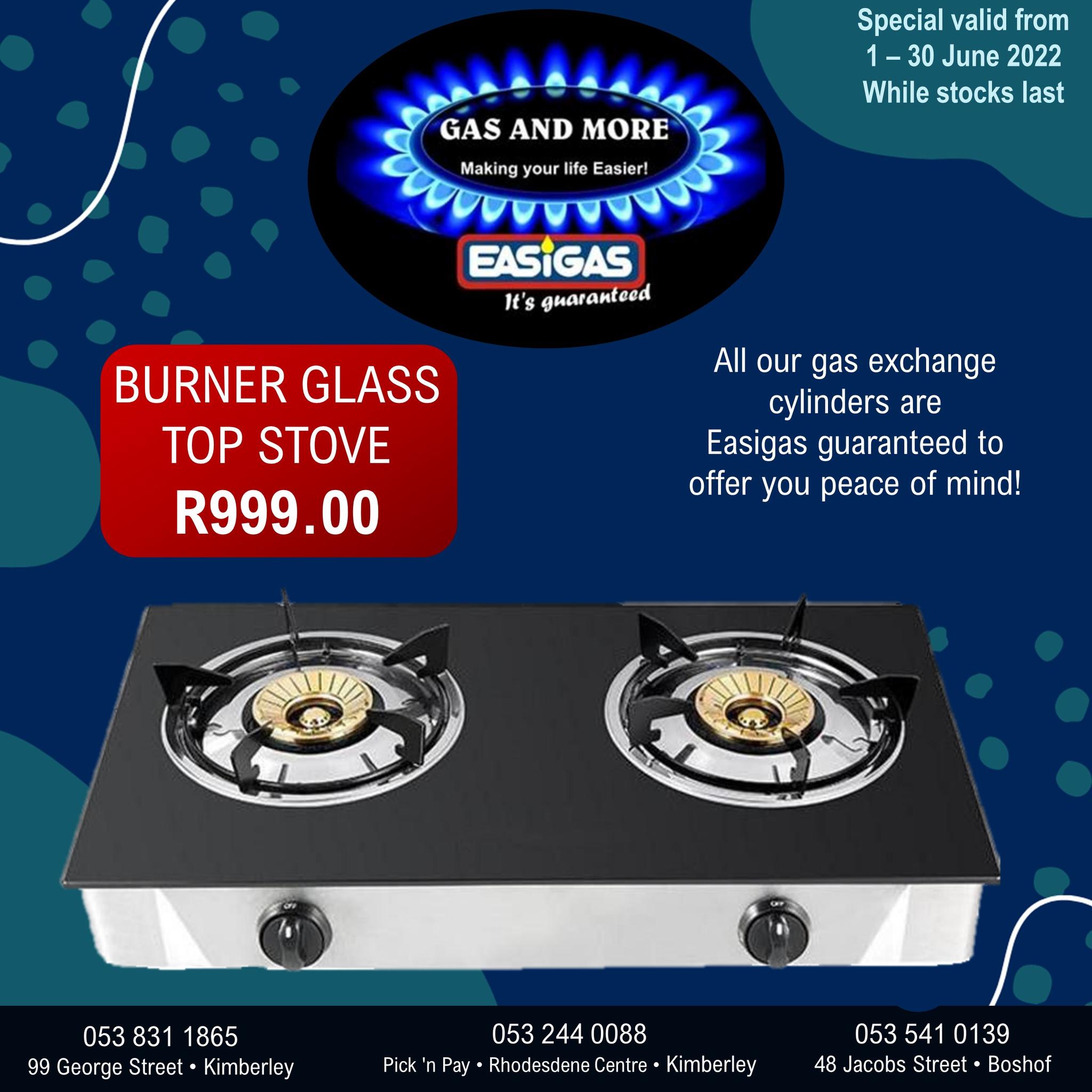 Gas - Gas and More 👉Special valid from 1 – 30 June 2022 While Stocks ...
