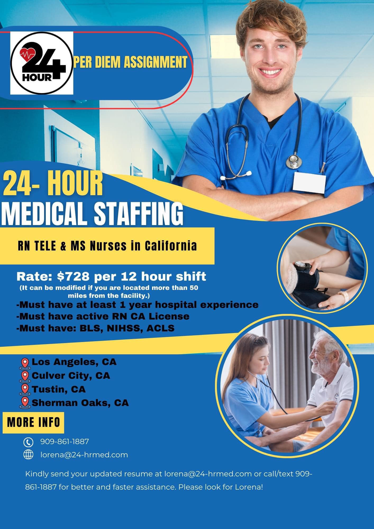 Hiring: RN Injector – IV Therapy & Peptide Injections for a 2-day Event (Los Angeles, CA) We're looking for a skilled **Registered Nurse (RN)** with experience in IV therapy and peptide administration