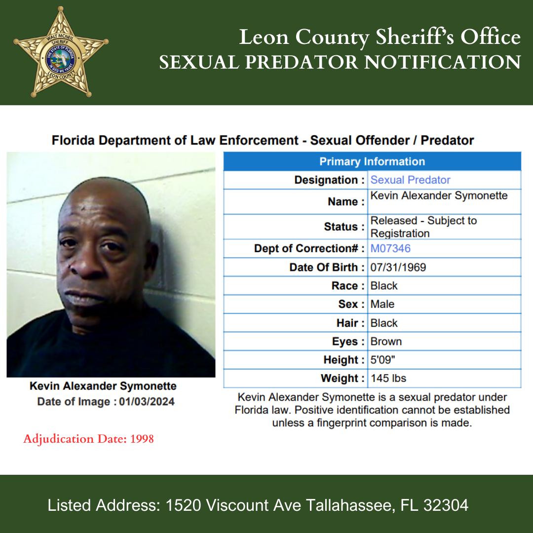Leon County sexual predator alert: James Maxwell Bryant