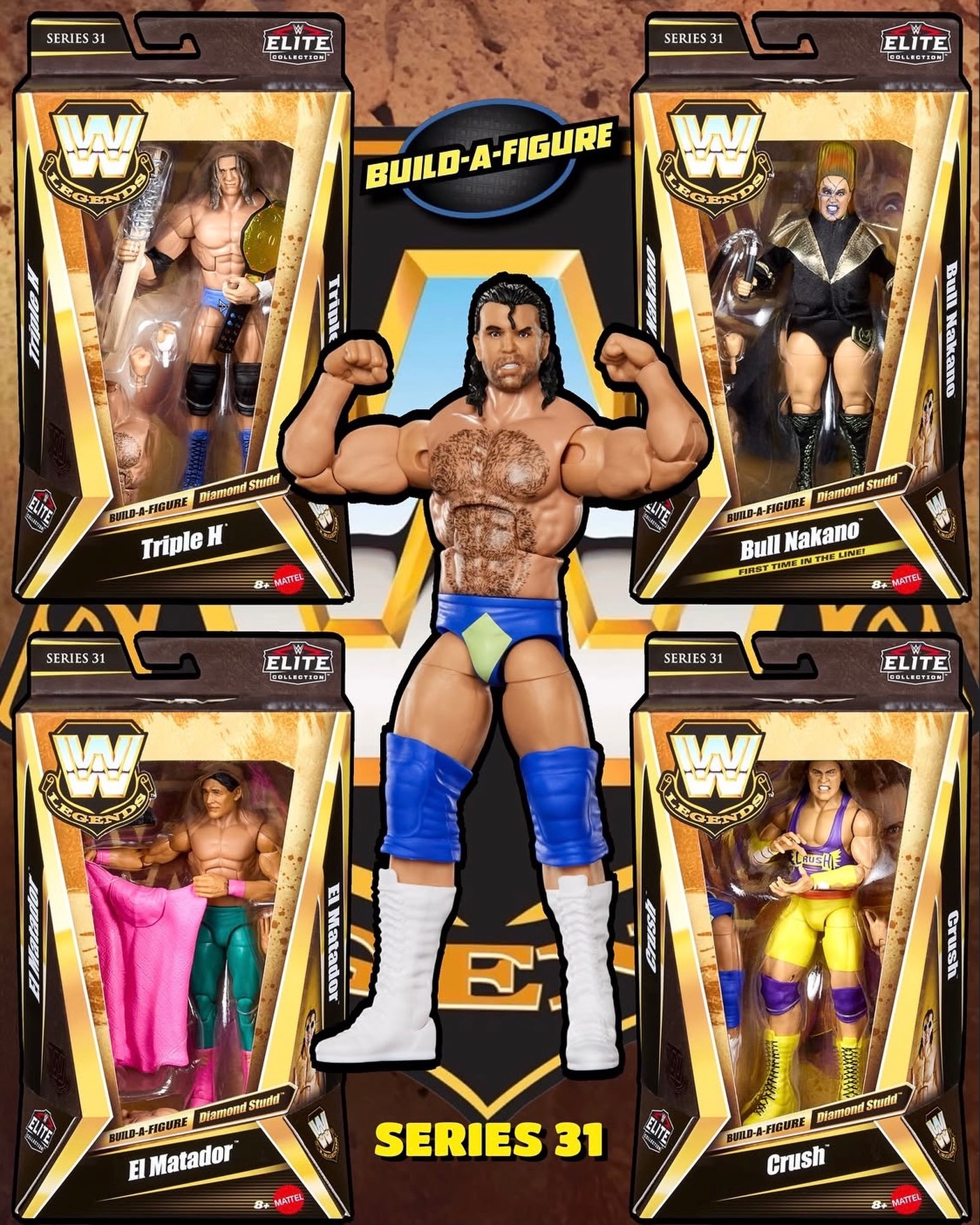Target Exclusive Legends WWE Elite Series 31 Bull Nakano — NEW