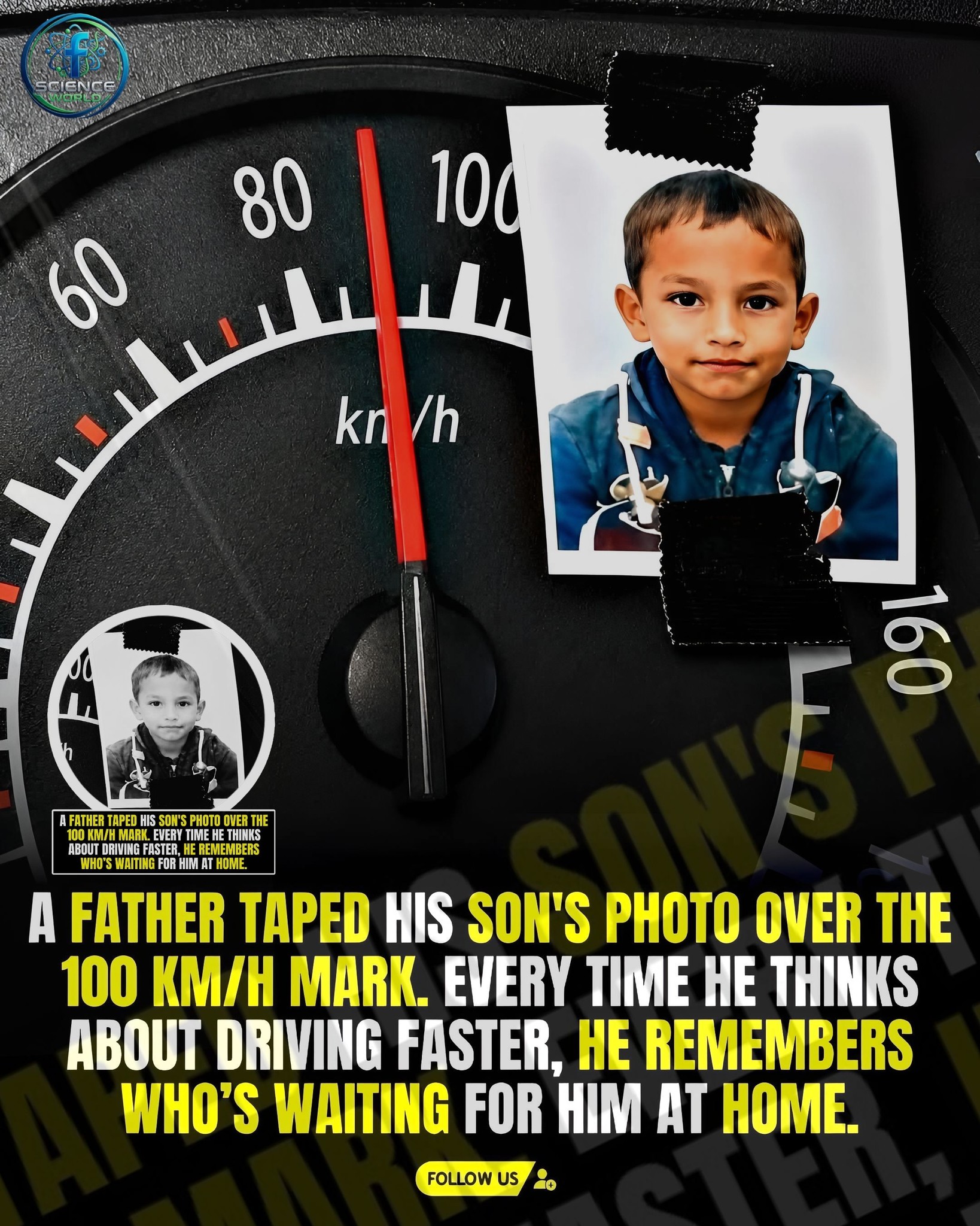 Watch the speedometer needle wrap all the way around the dial.