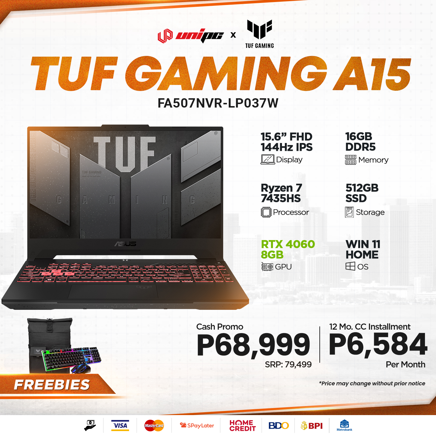 UniPC - A Ryzen 7 laptop is all you need! Just like the TUF Gaming A15 ...