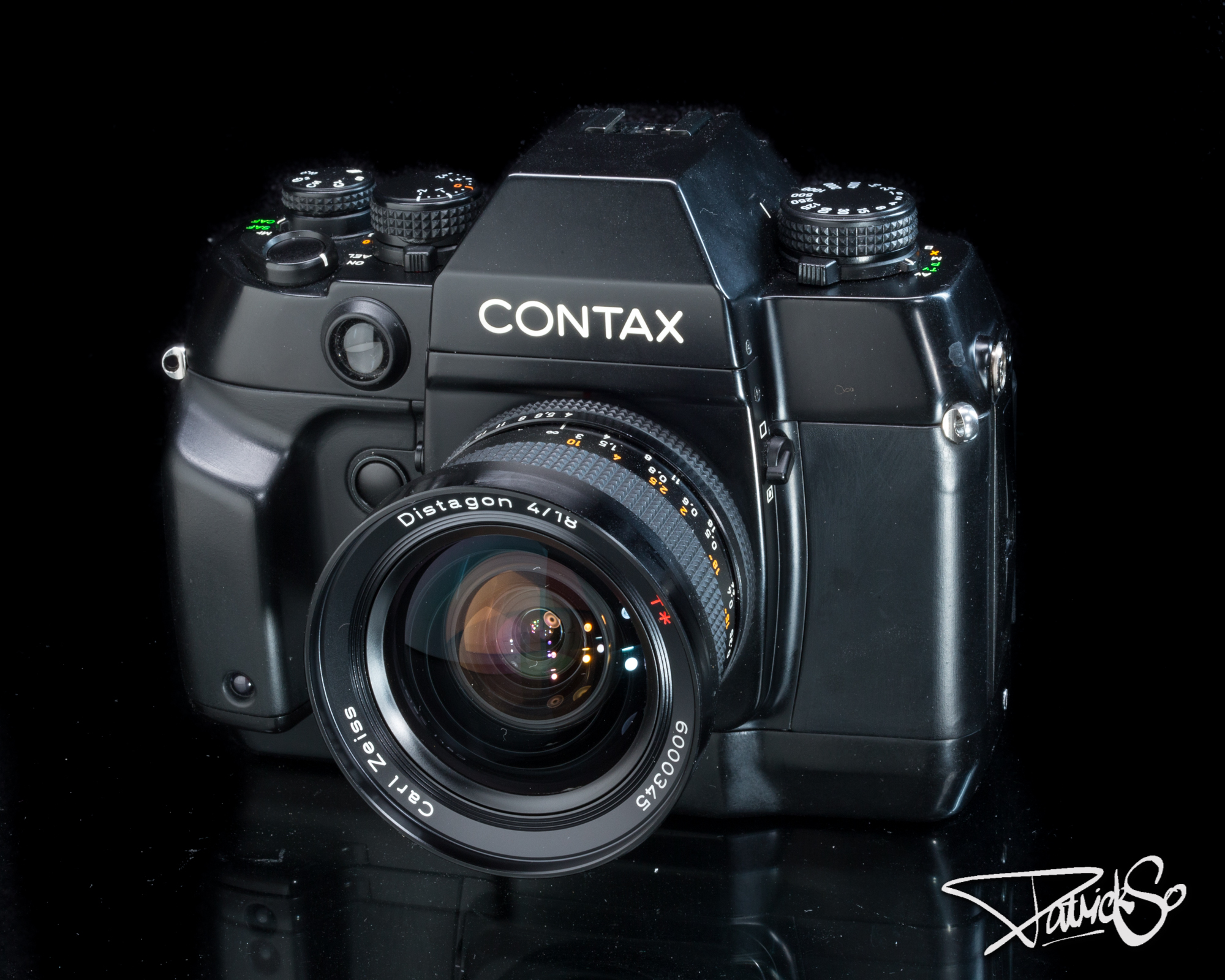 Kyocera Contax AX with Carl Zeiss Distagon 4/18 T* lens