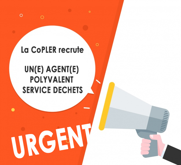 La CoPLER recrute un agent... - Copler Communaute de Communes | Facebook