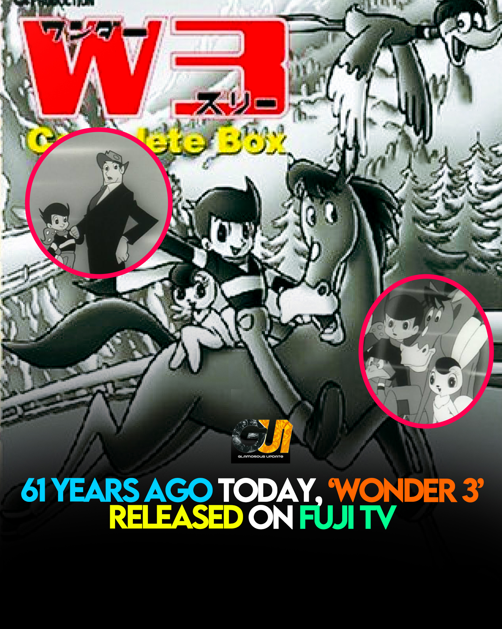 61 YEARS AGO TODAY, 'WONDER 3' PREMIERED ON FUJI TV 🚀🐰✨ A