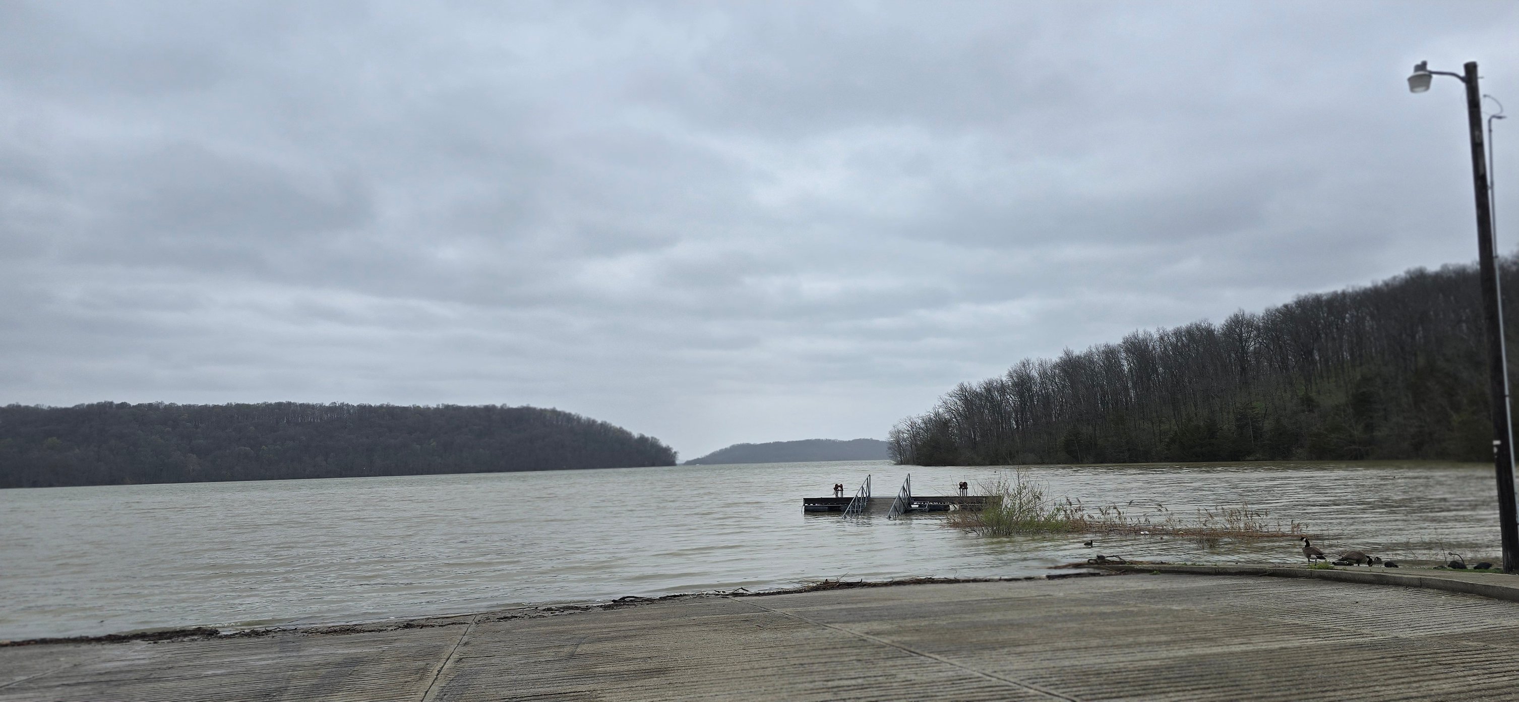 Lake update 4/6/25: Lake level is at approx. 755.56' as of 1:45 p.m. We ...
