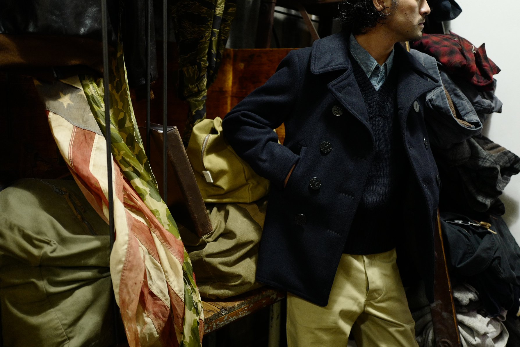 THE REAL MCCOY'S WWII U.S. Navy Pea Coat The military first