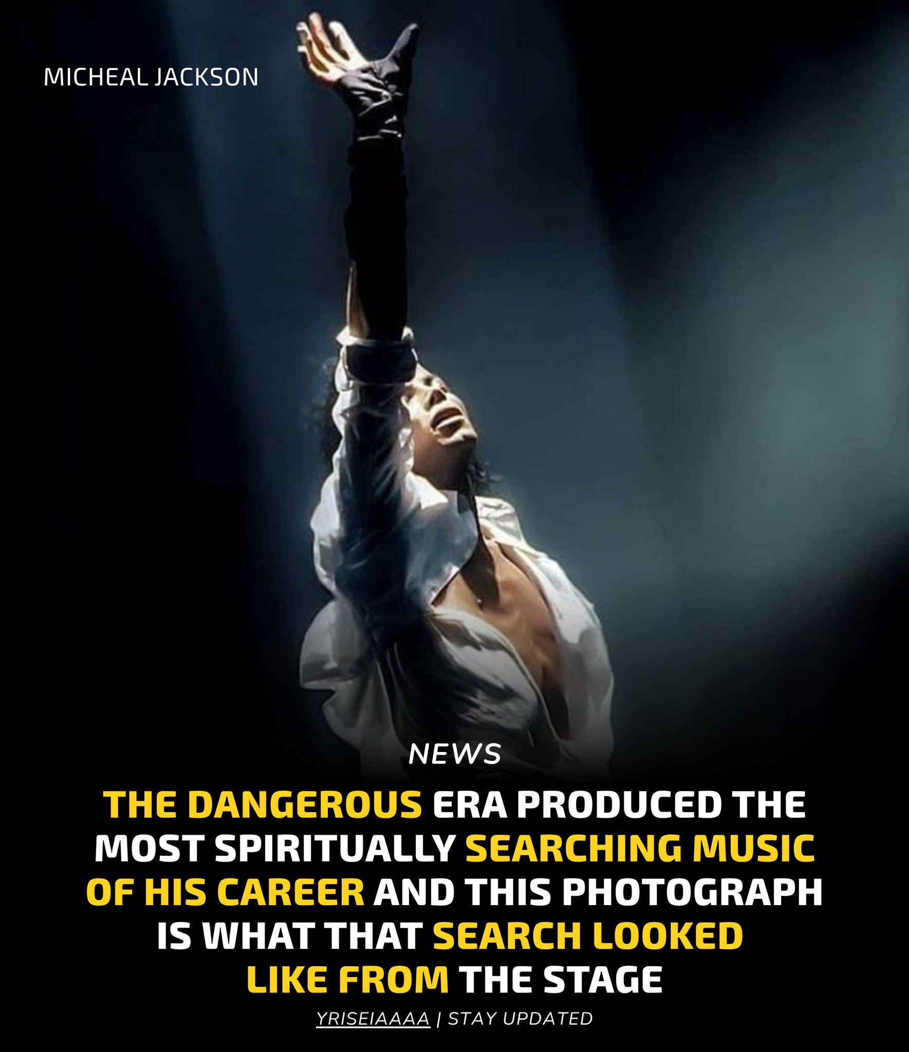What is the name of the stage light used in the Michael Jackson