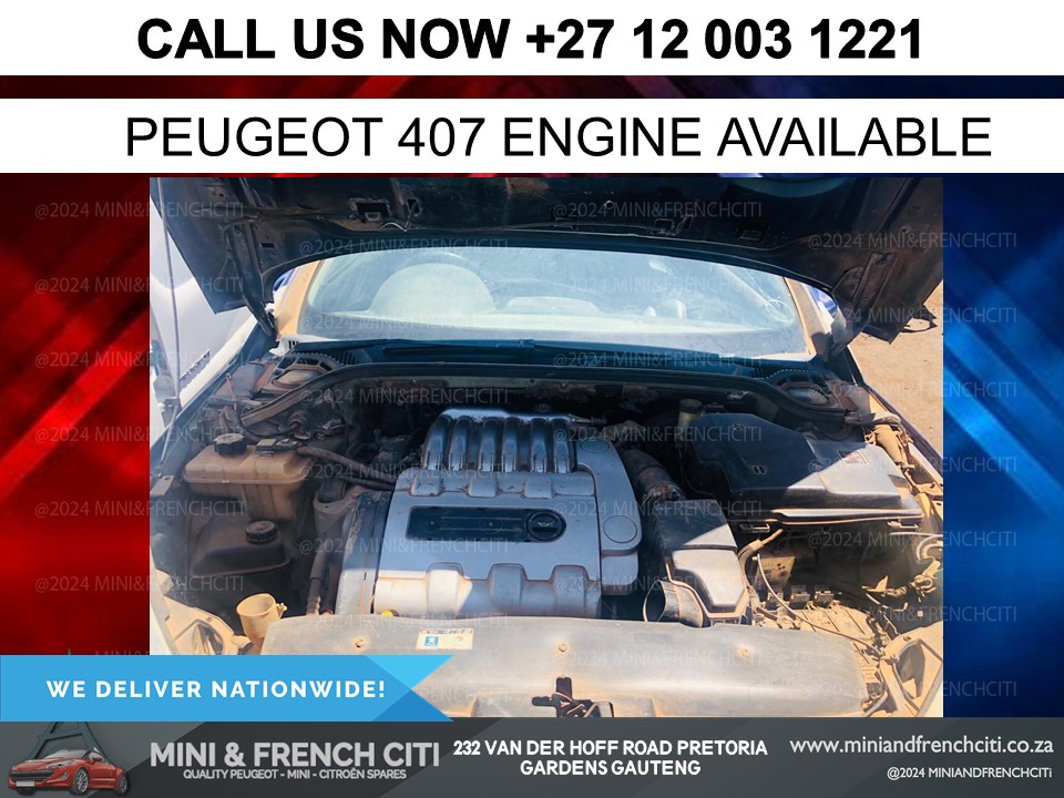 Mini - Peugeot 407 Petrol V6 used engine available now Restore your ...