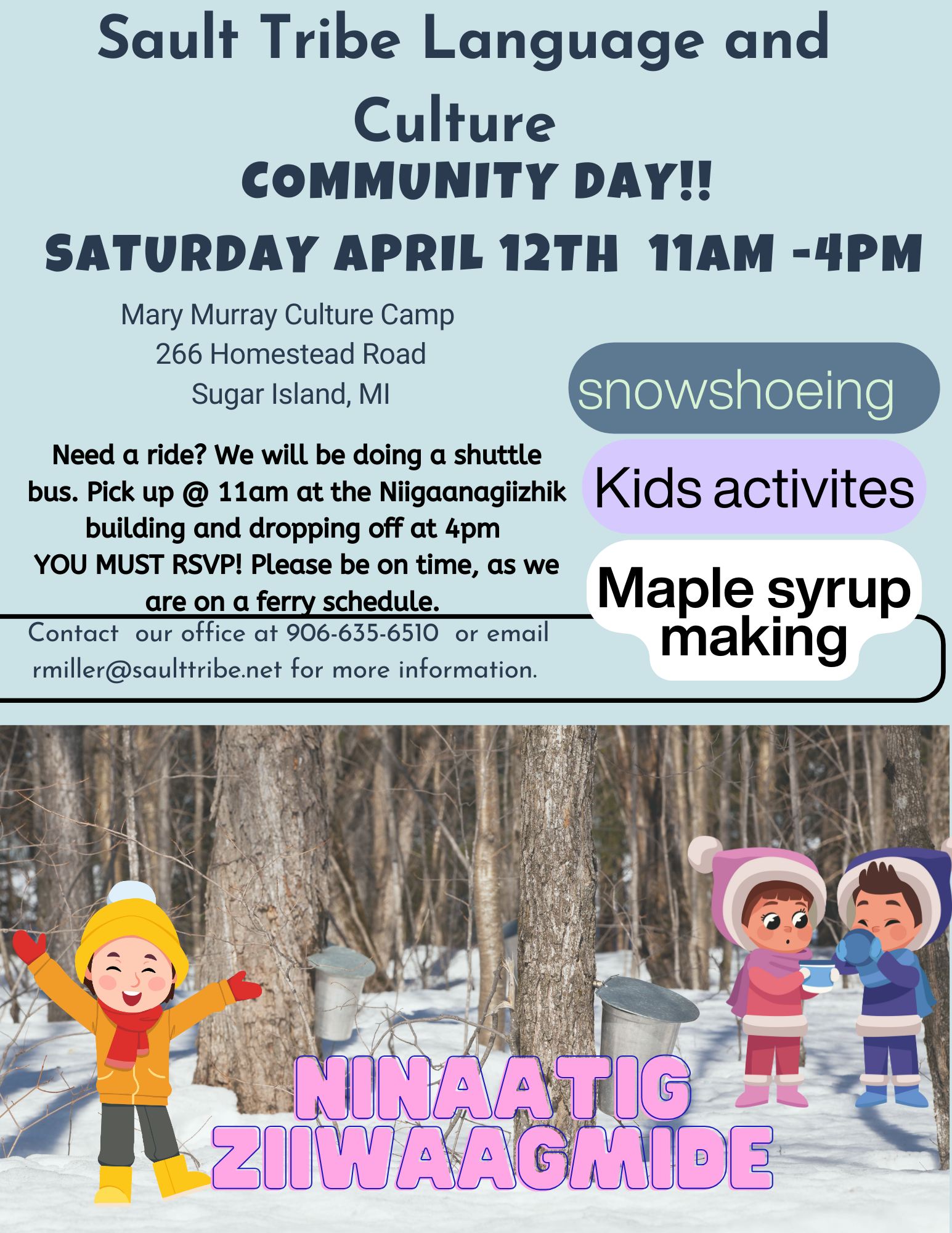 Sault Tribe Language and Culture - Aaniin/Boozhoo, Tomorrow 2/25/21, we ...