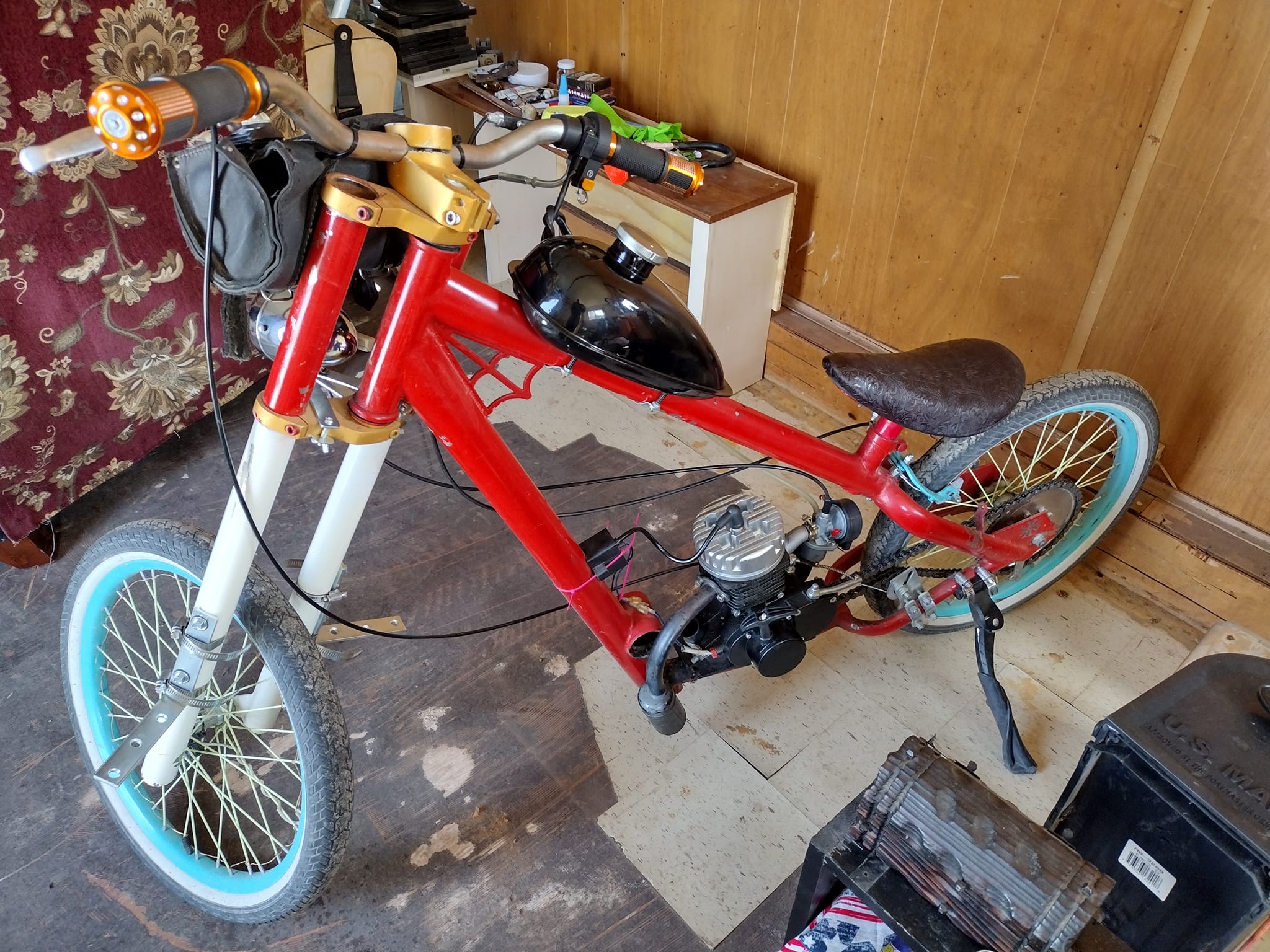 Chopper bicycle west coast choppers Chopper Kit West Coast Choppers Builds How To Build A West Coast Chopper Kit Bike Motorbooks