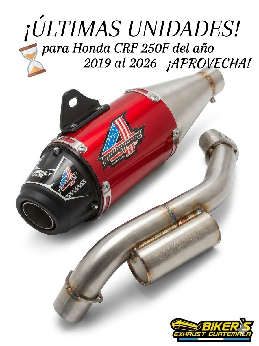 Llego a Racing Moto Parts el escape 788 powercore 2 para CRF230