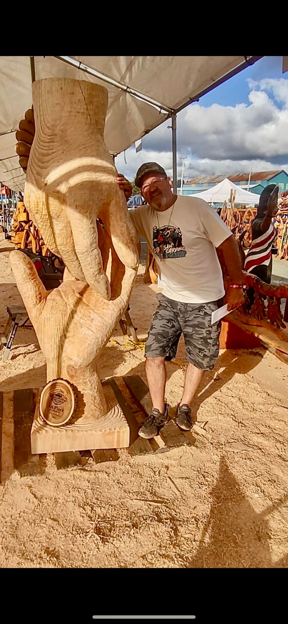 Emil Szkipala wins first place in Reedsport Oregon chainsaw