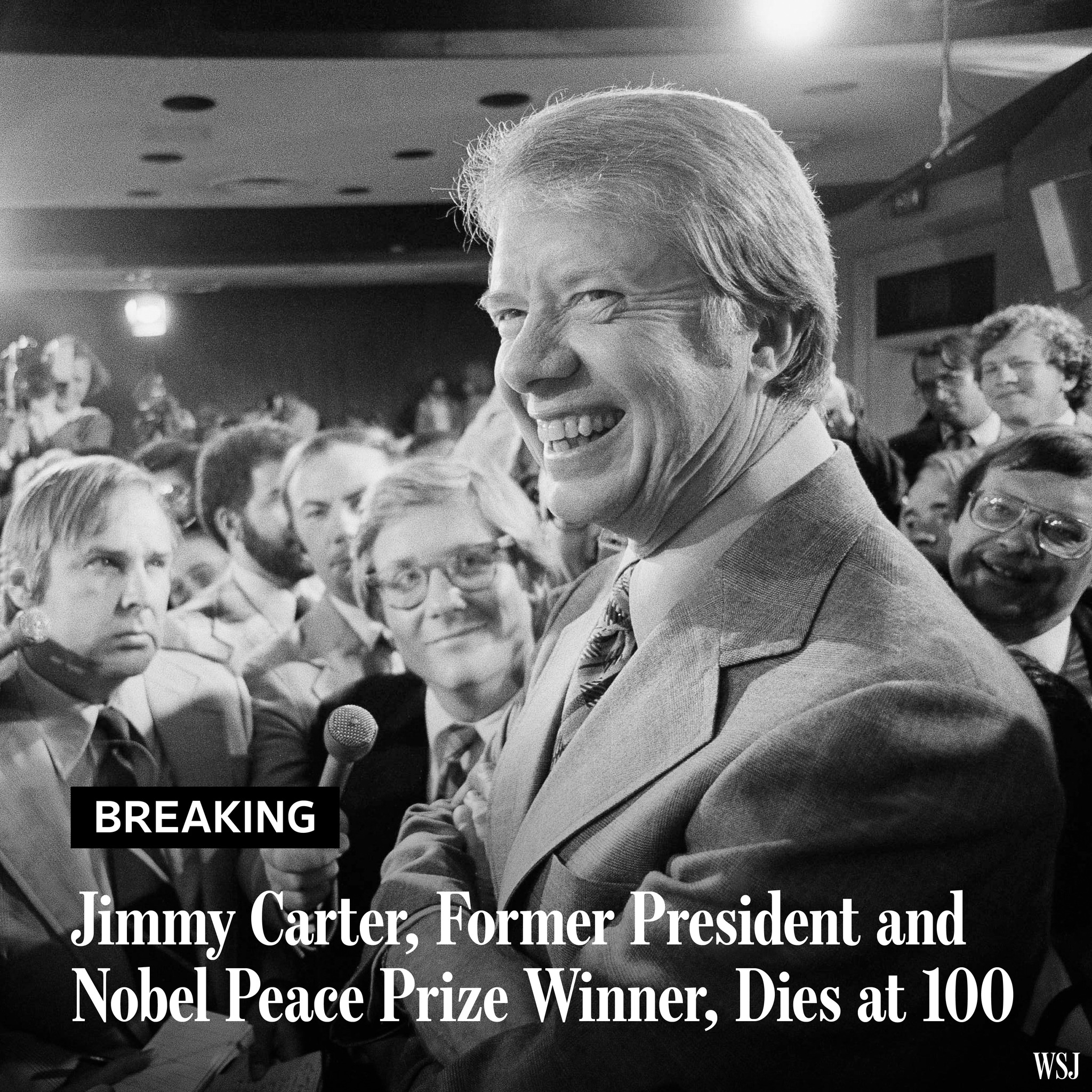 Jimmy Carter has died at 100.... - The Wall Street Journal | Facebook