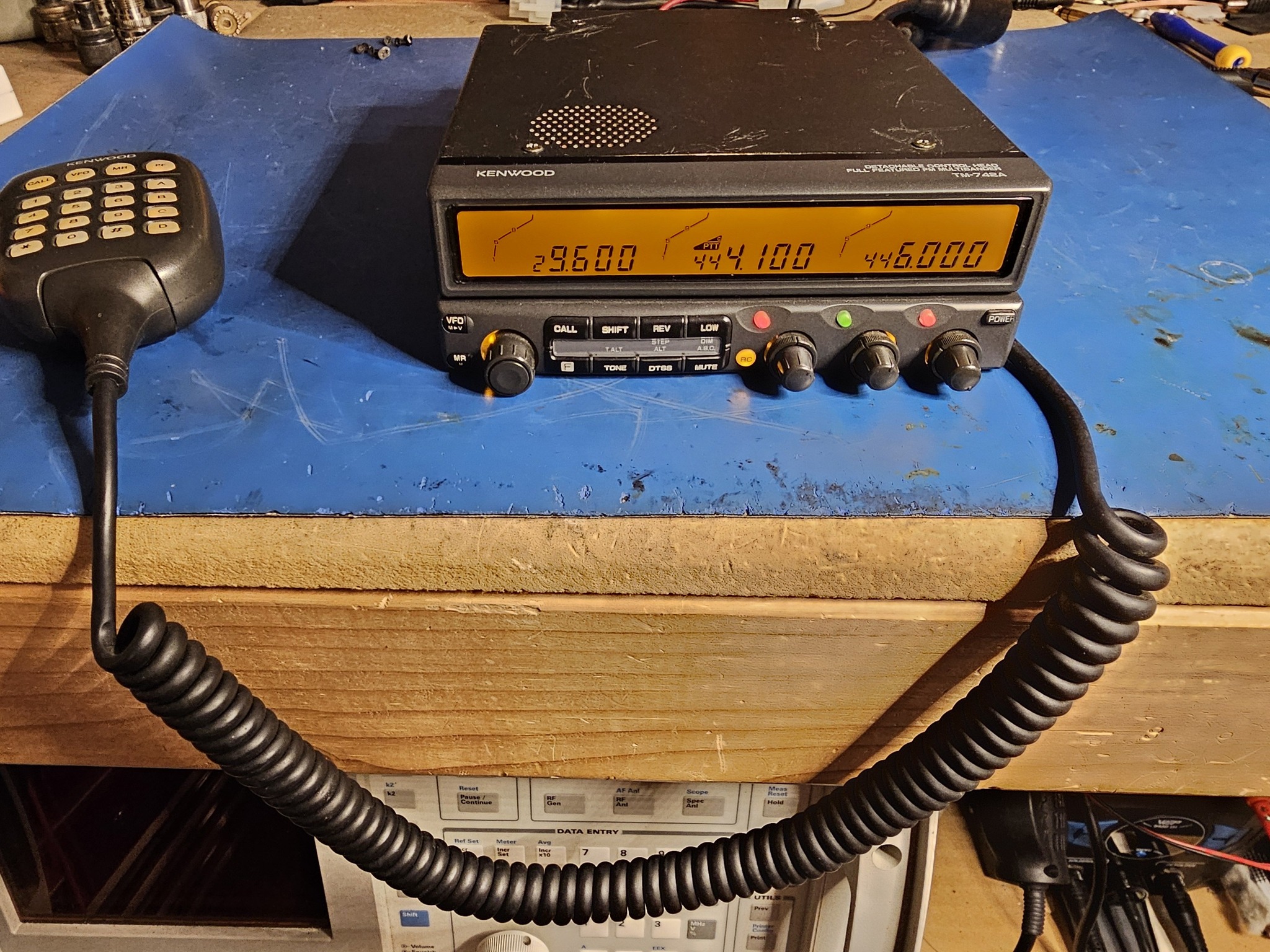 Kenwood TM-742A repair and band unit installation tips