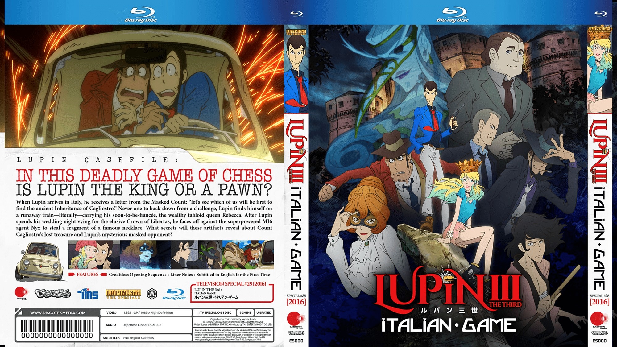 Lupin the 3rd TV specials collection 1 on Blu-ray