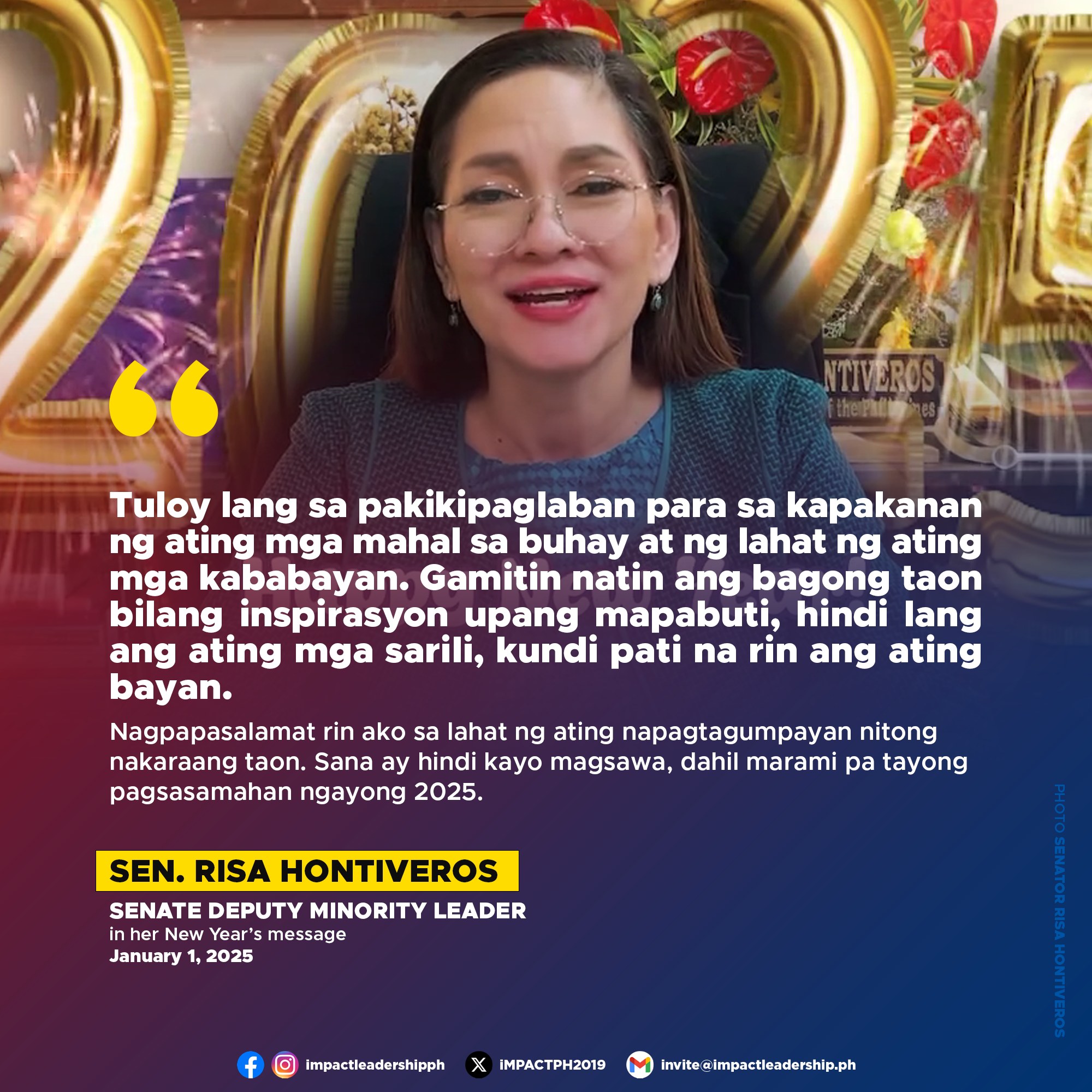 iMPACT - 'READY NA BA TAYO SA EXCITING PART?': RISA WELCOMES 2025 WITH ...