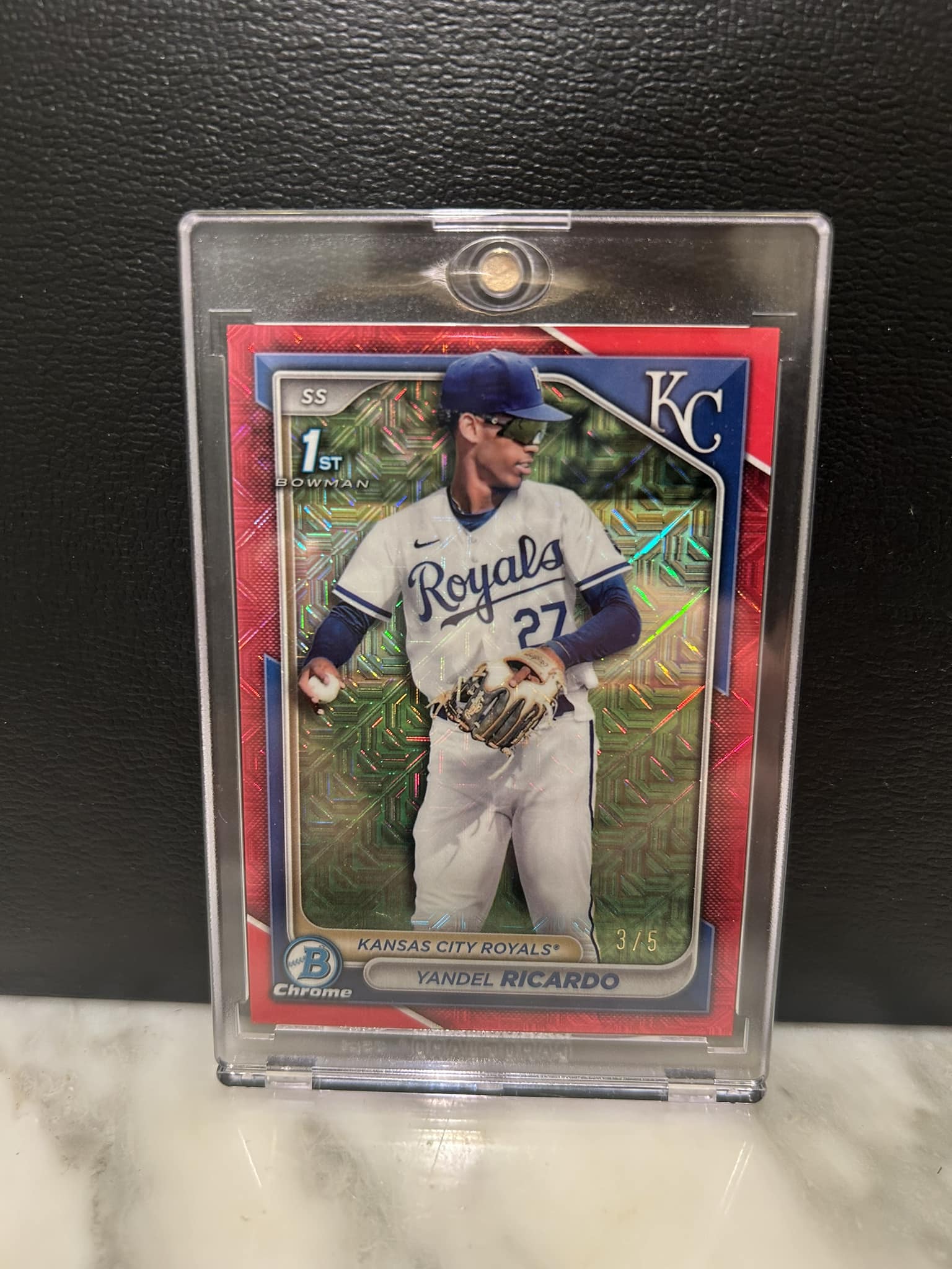 Are Bowman Chrome Megas Red Mojo prospects worth $200?
