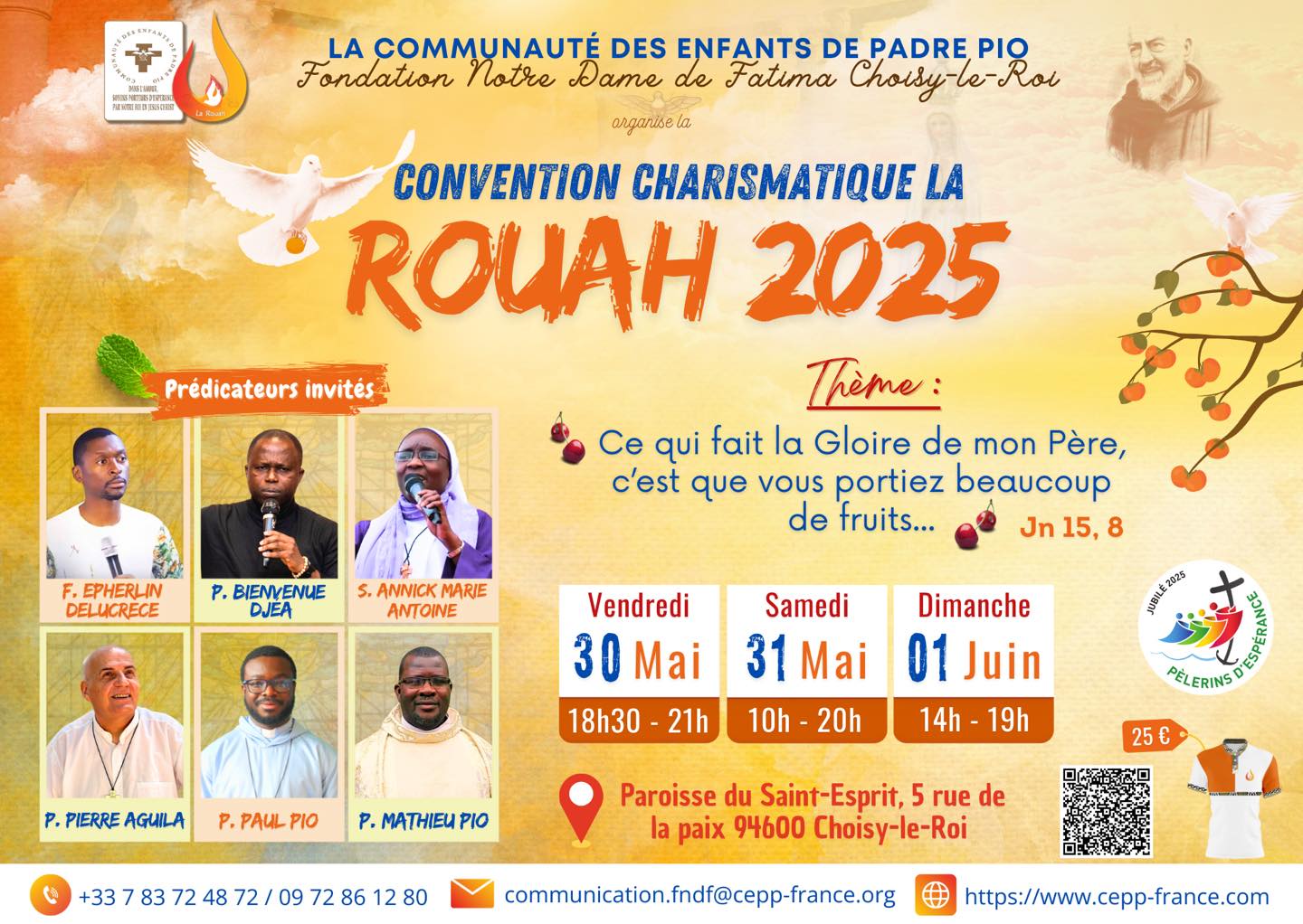 Communauté - ROUAH 2025 La communauté des enfants de Padre Pio nous ...