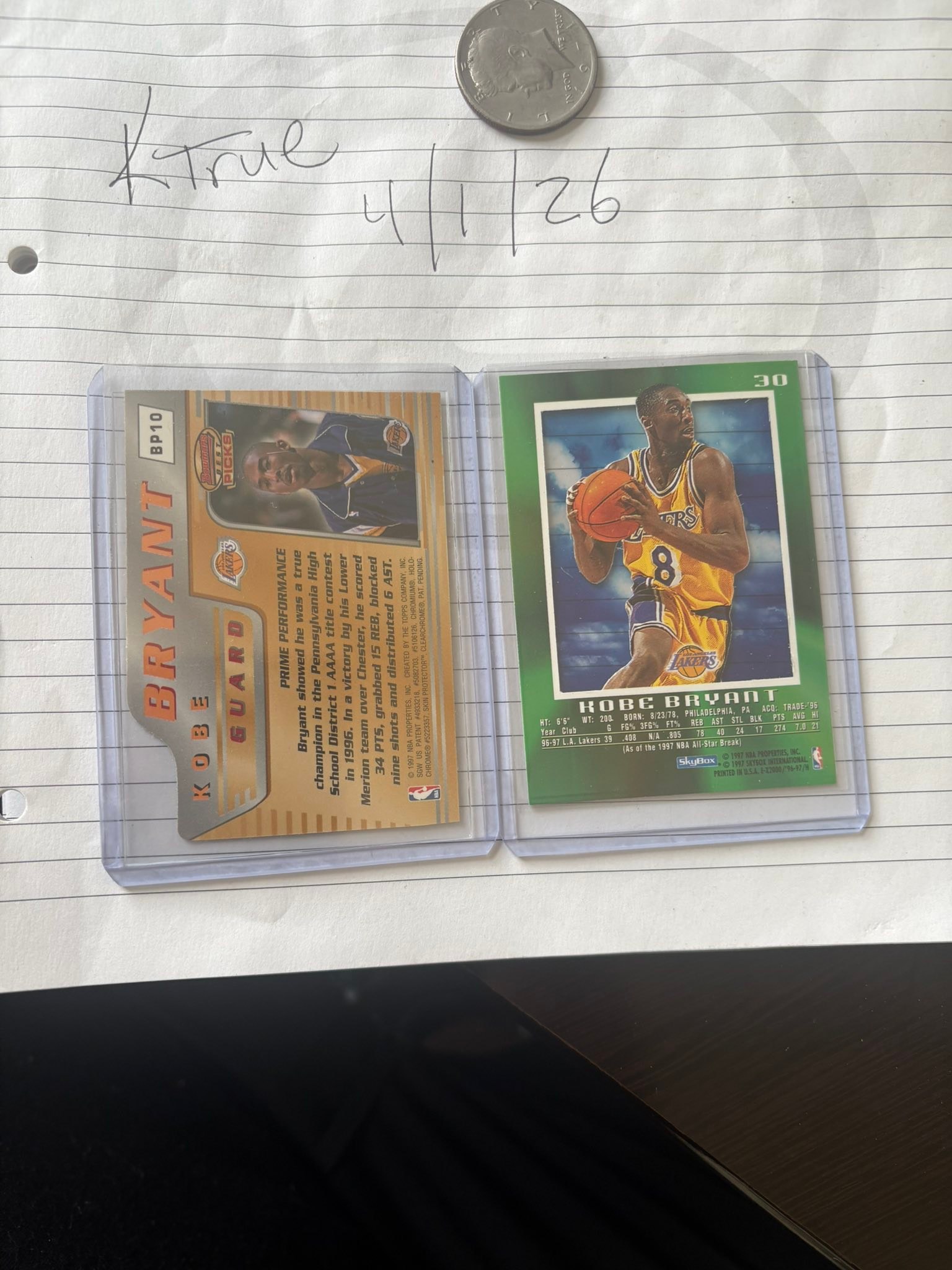 NBA basketball cards for sale, including 96/97 Bowman