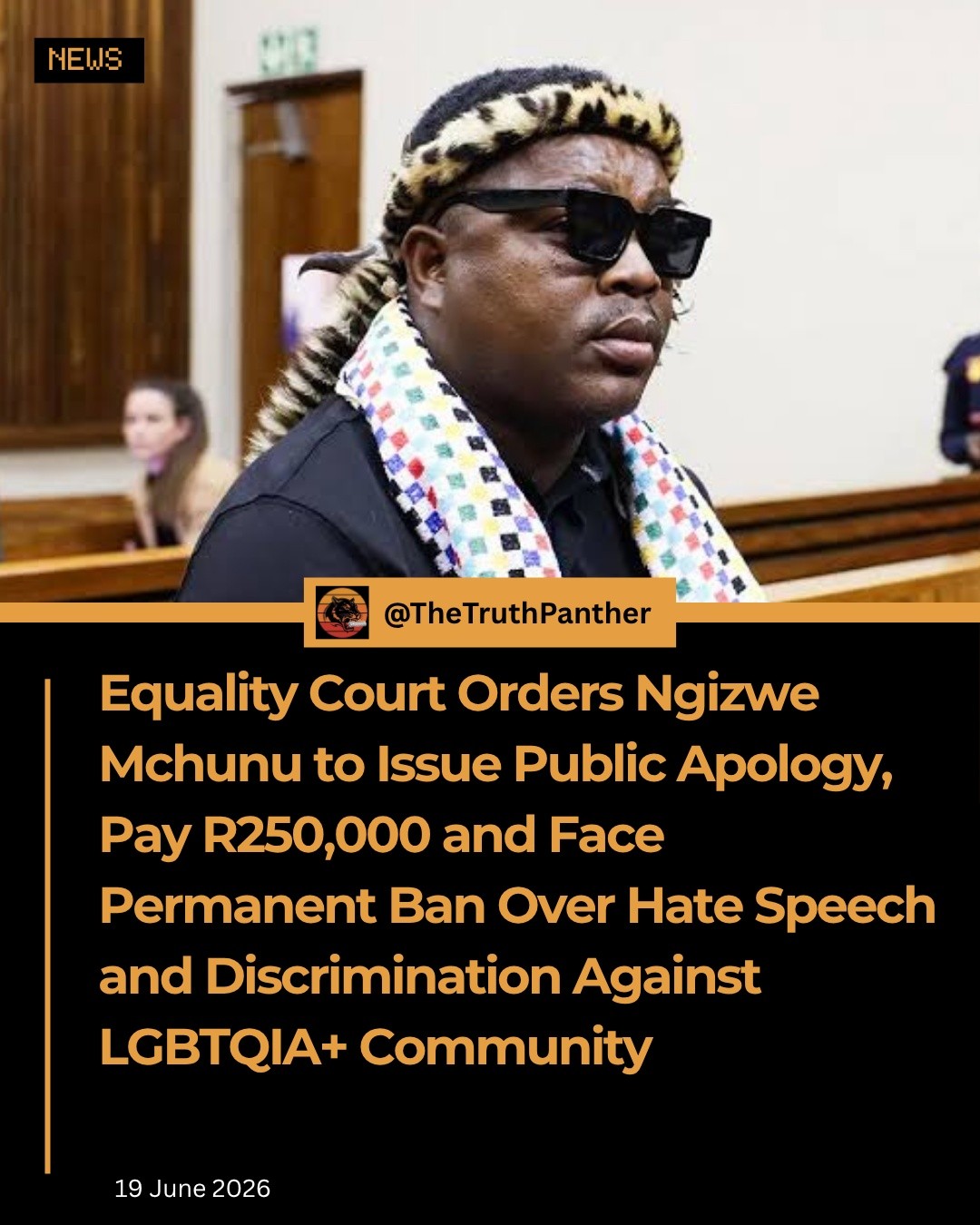 メンテナンス Please Obey The Law. Equality Court Orders Ngizwe Mchunu to Issue Public Apology, Pay