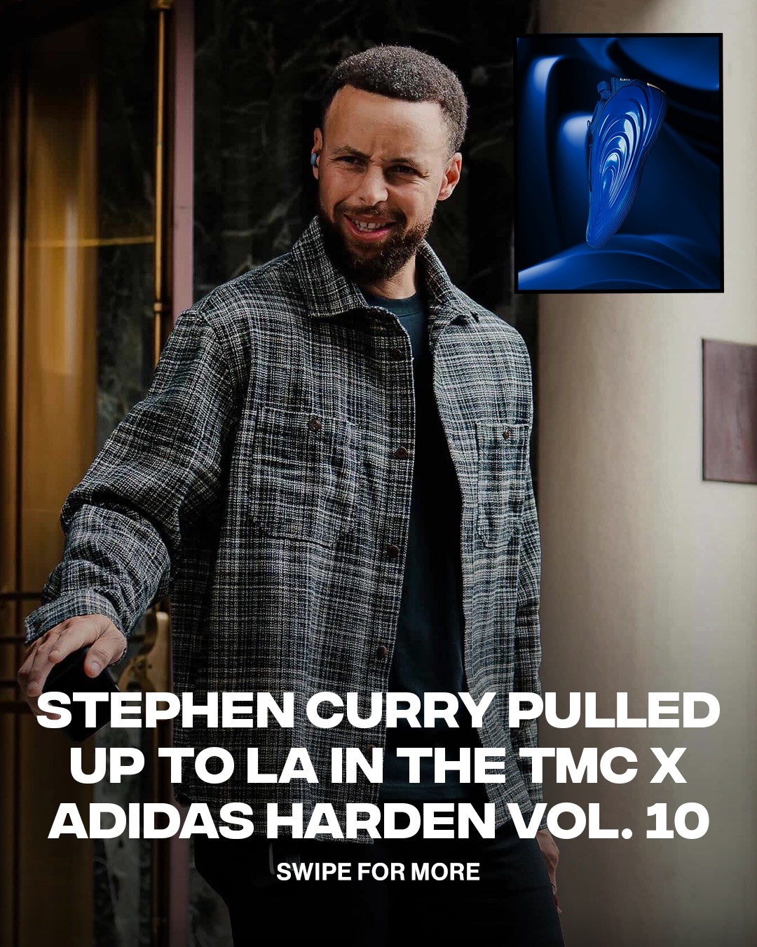 Steph showing Nipsey Hussle love by rocking The Marathon Clothing
