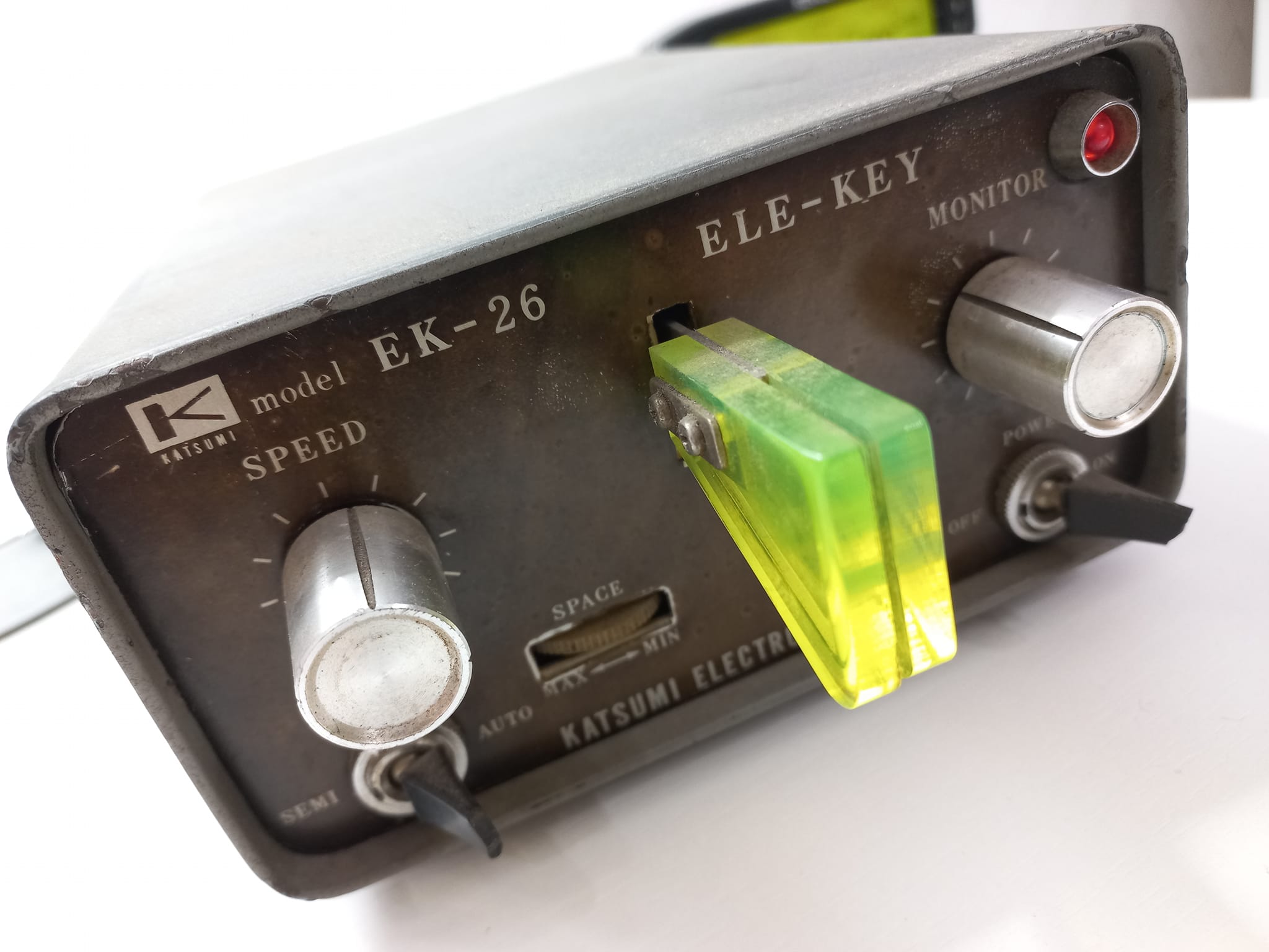 Old Japanese germanium transistor telegraph key from the 1970s